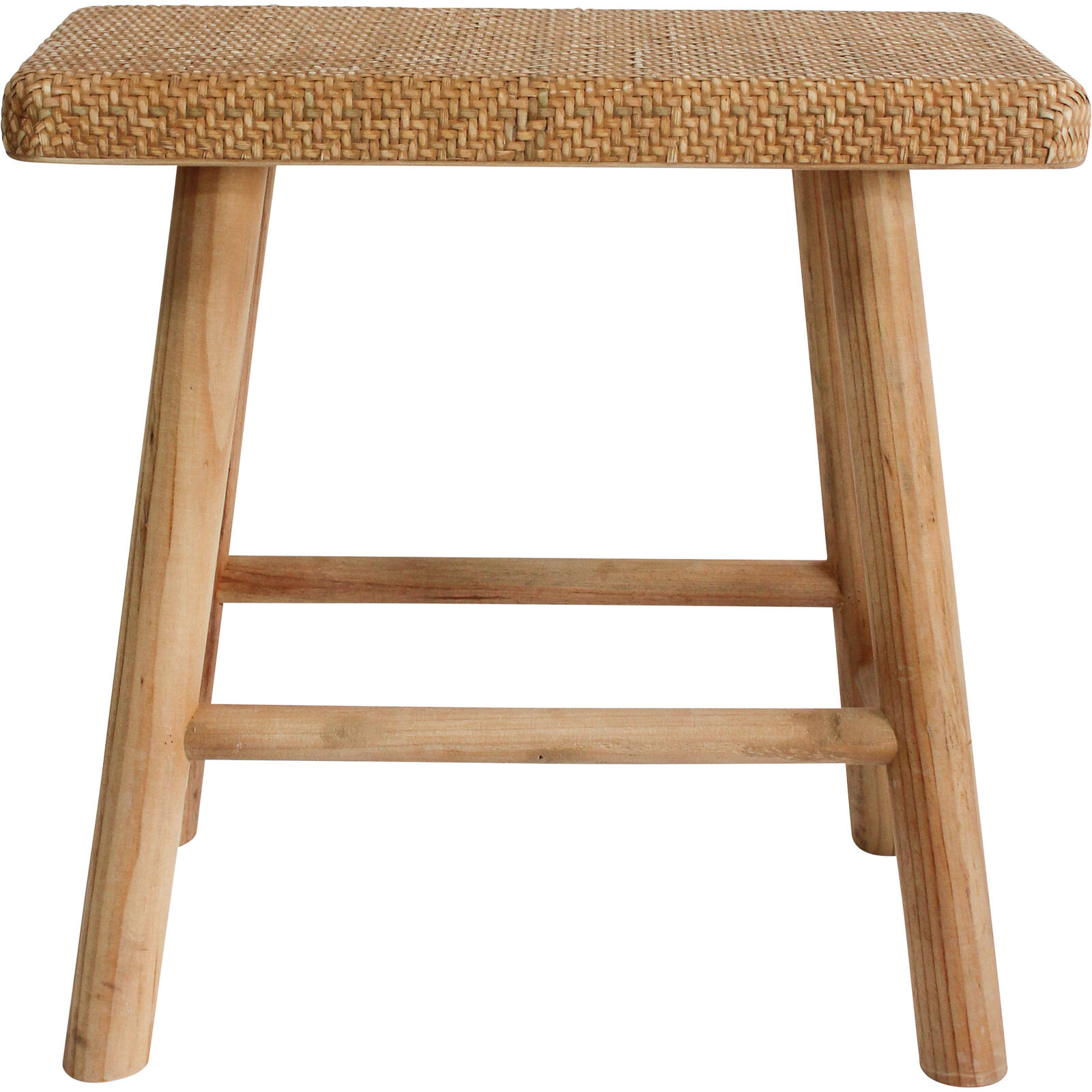 Stool Bench Woven Med Natural