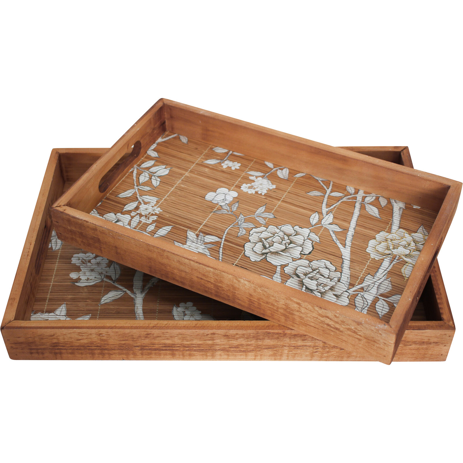 Tray Blossom Bamboo S/2