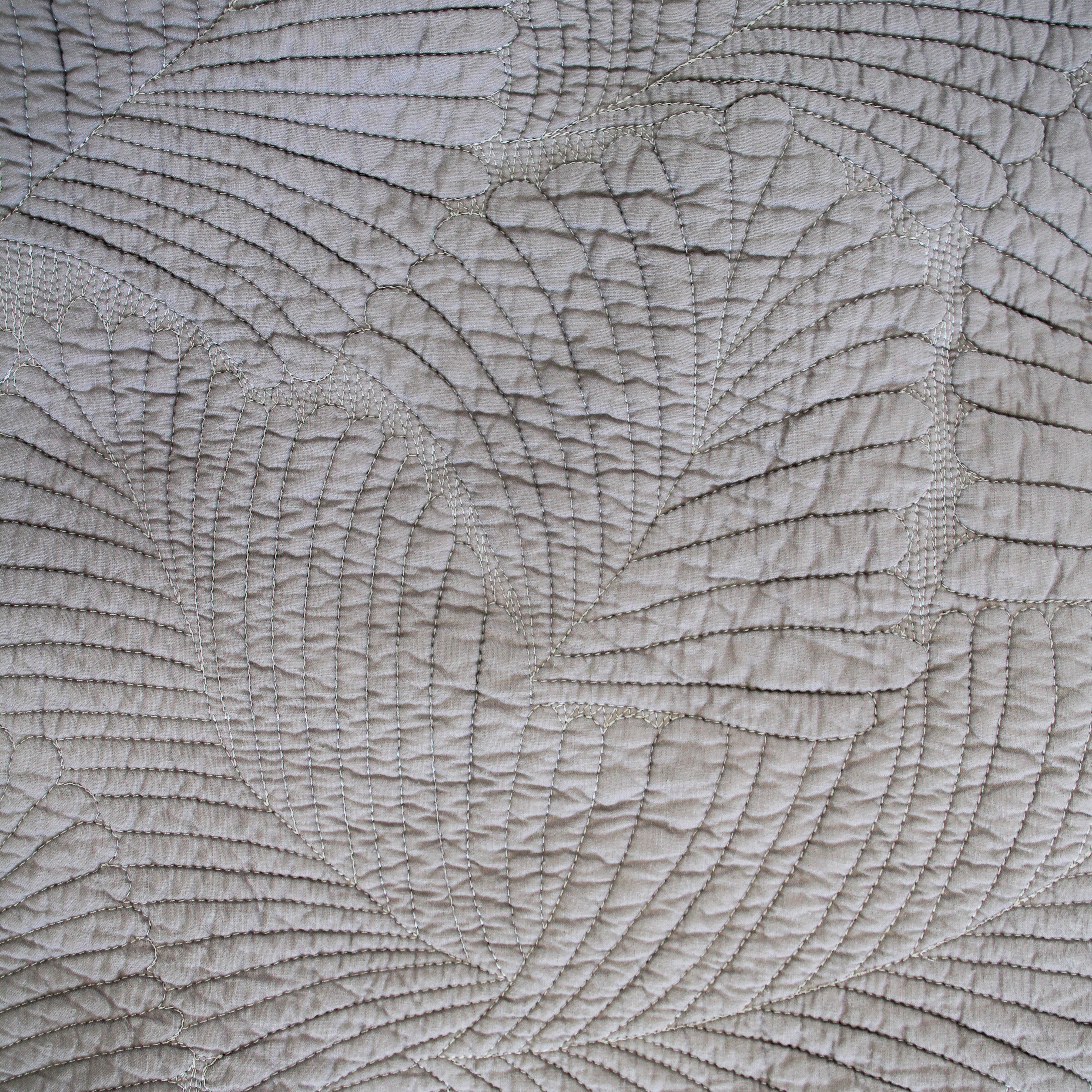 Quilted Throw/ Bedspread Leaf