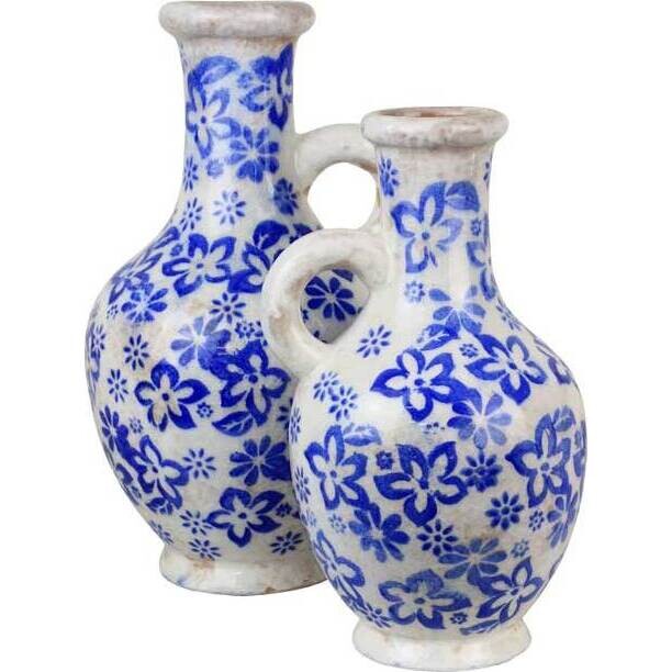 Jug Blue Floral Large