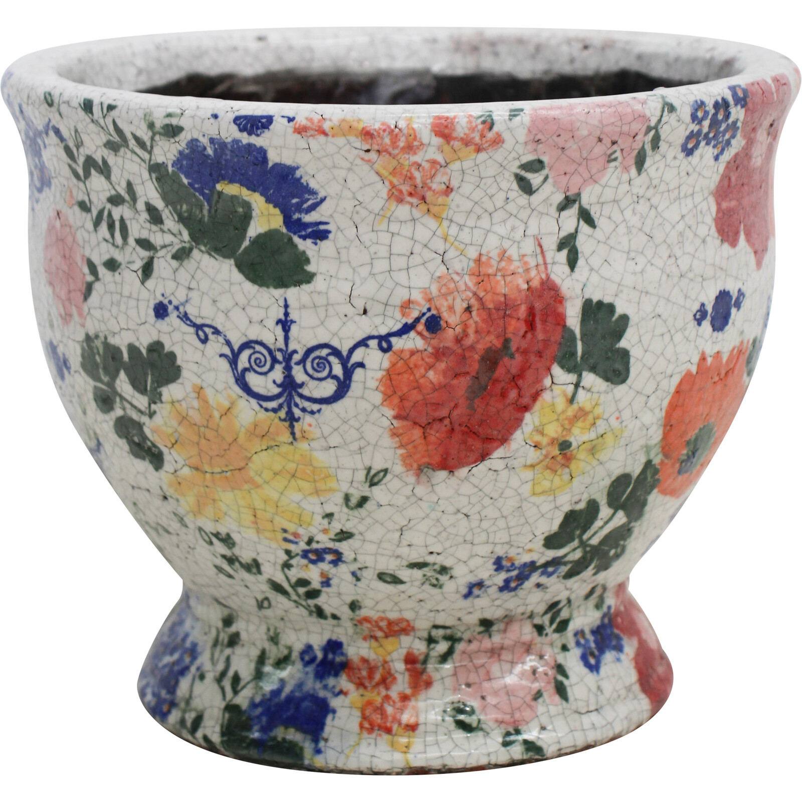 Pot Urn Lrg Antique Floral