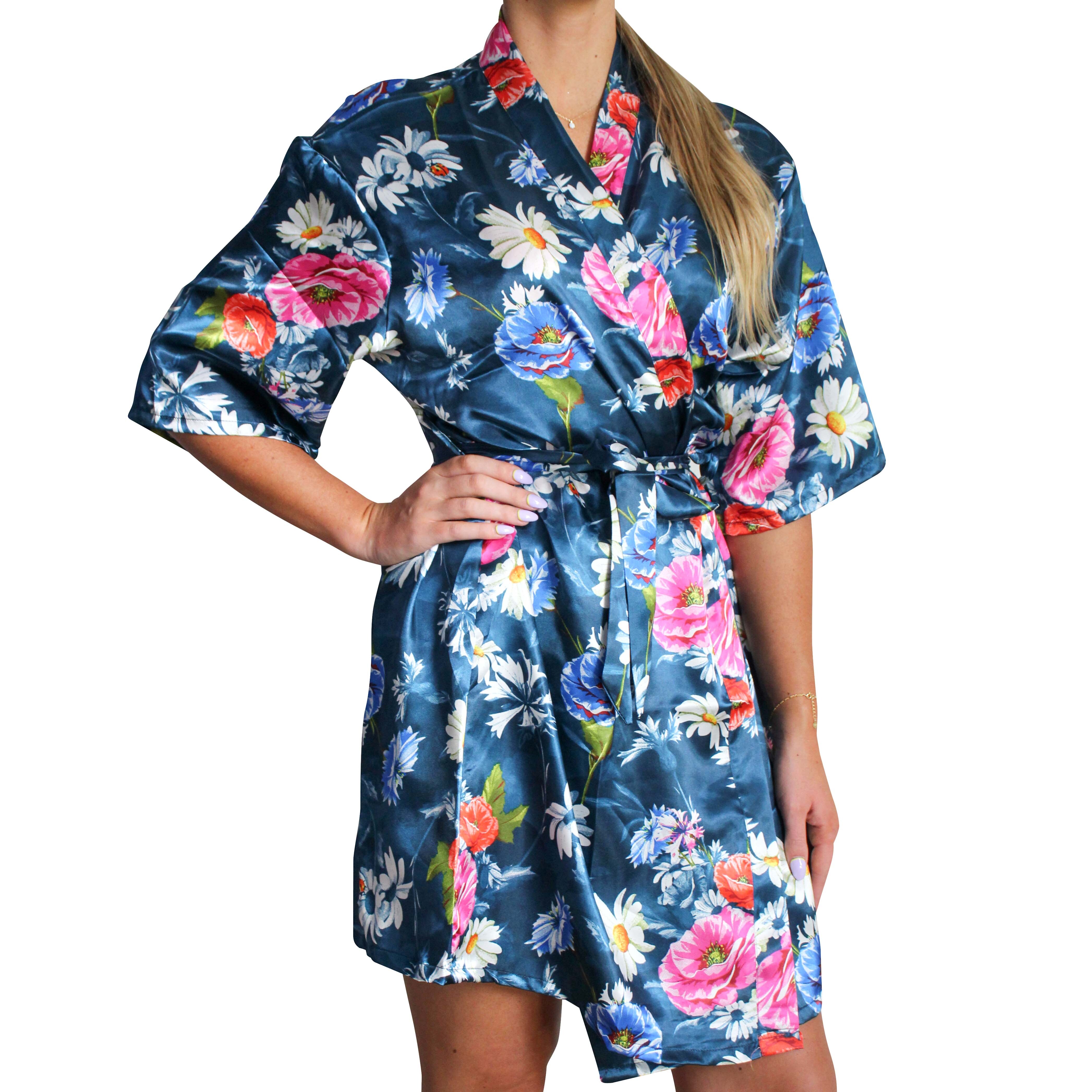 Lightweight Robe Evening Flowe