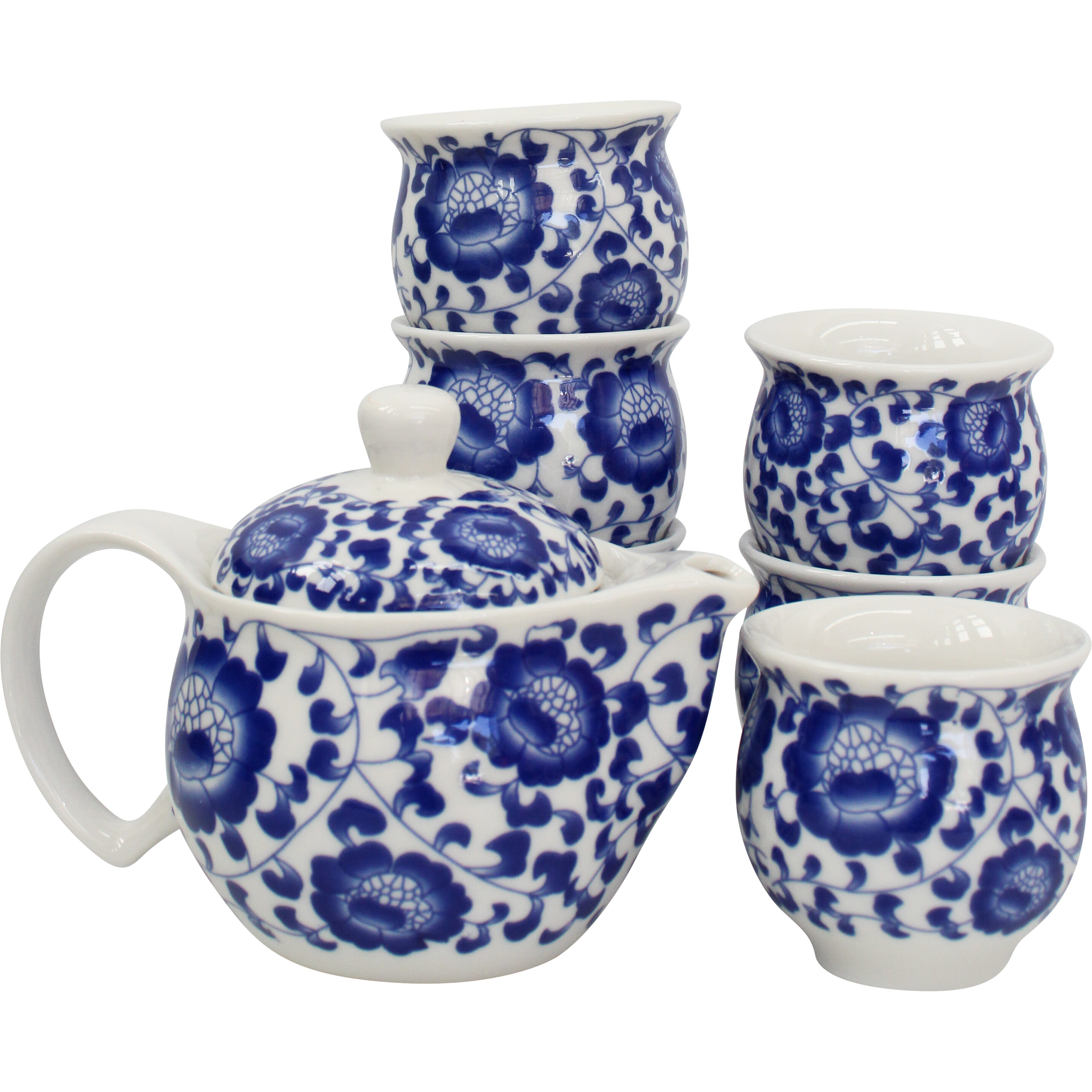 Tea Set China Blue