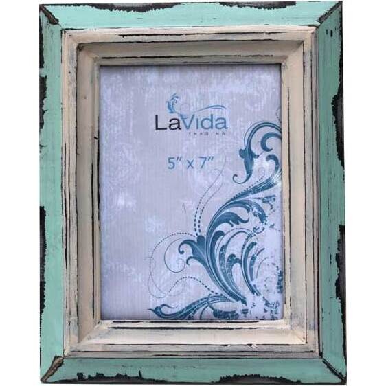 Frame Rustic Aqua Lrg