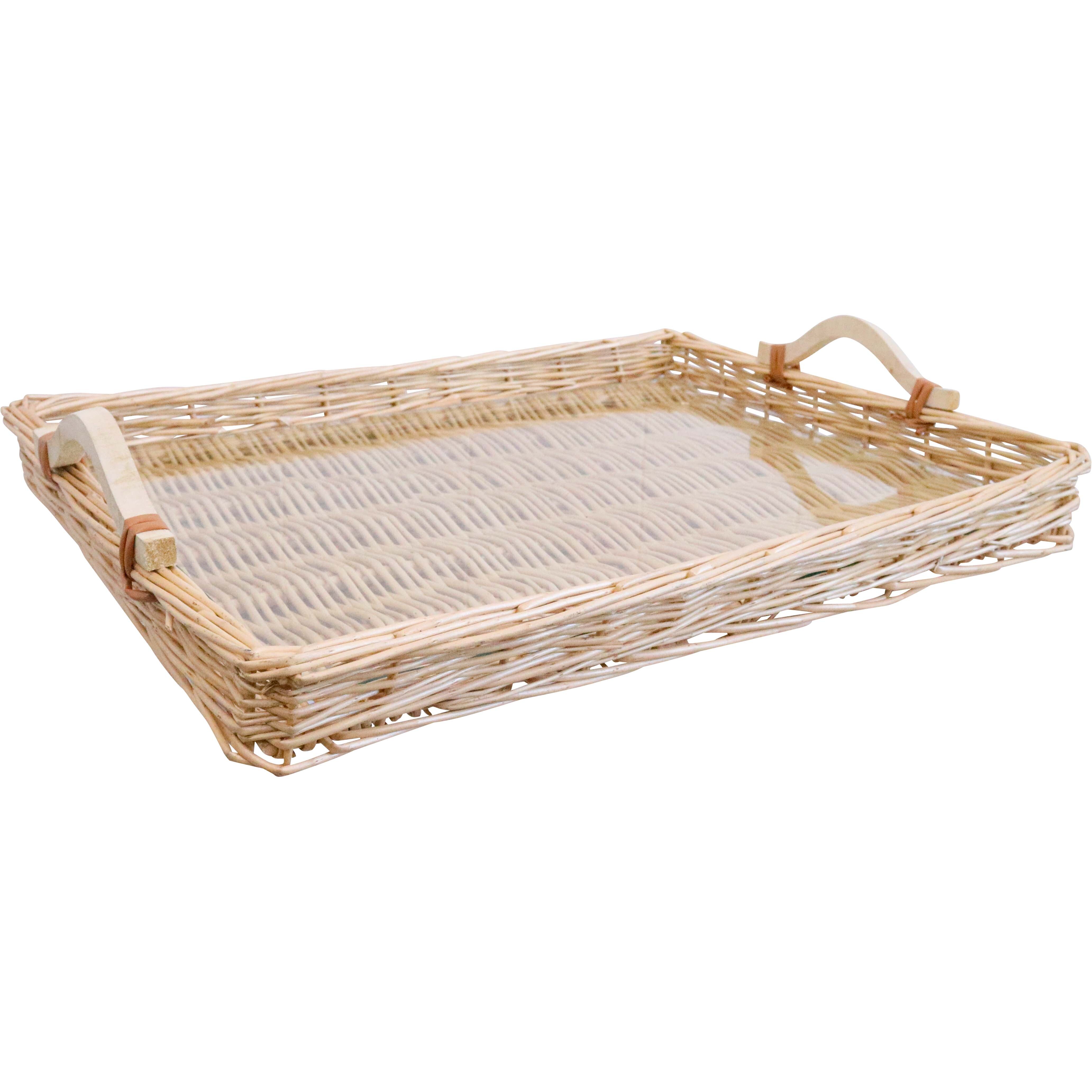 Tray Woven XL w/Glass