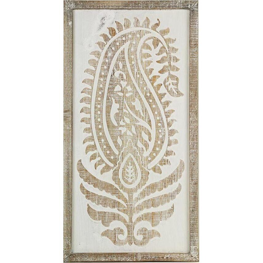 Wall Decor Paisley White