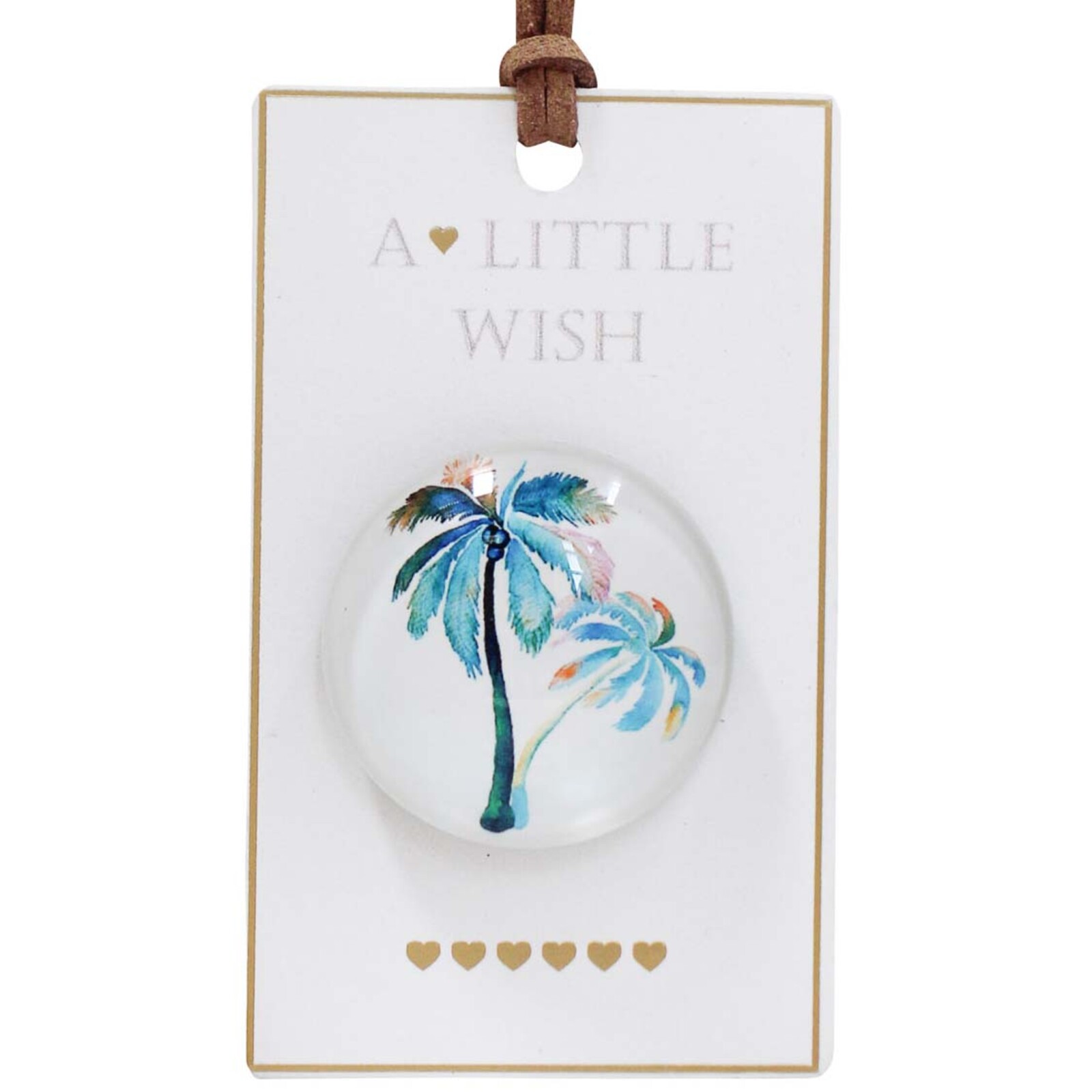 Glass Magnet A Little Wish Palm 