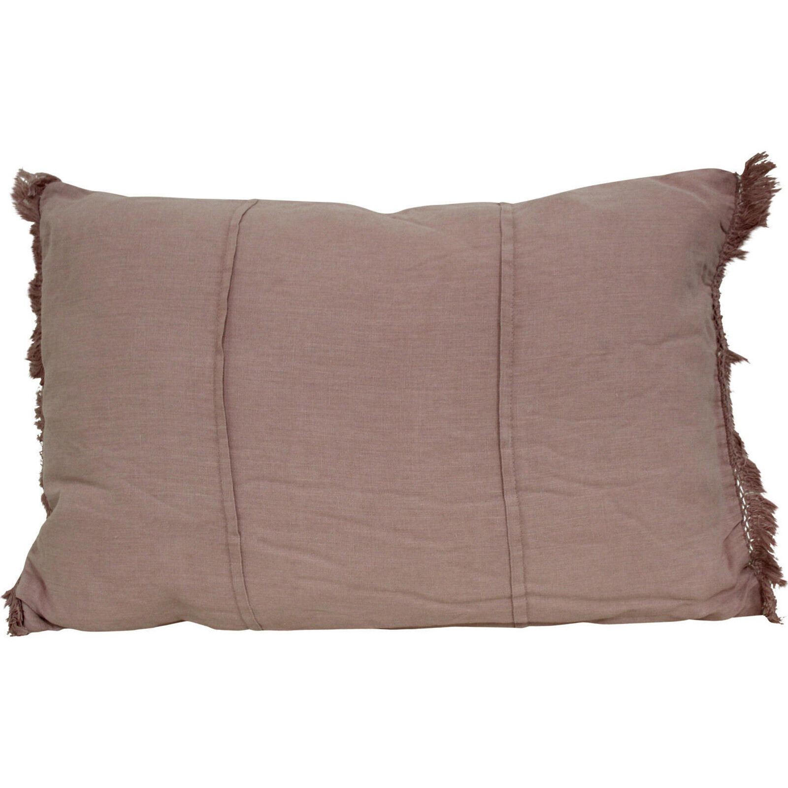 Cushion Linen Folk Dusty Pink