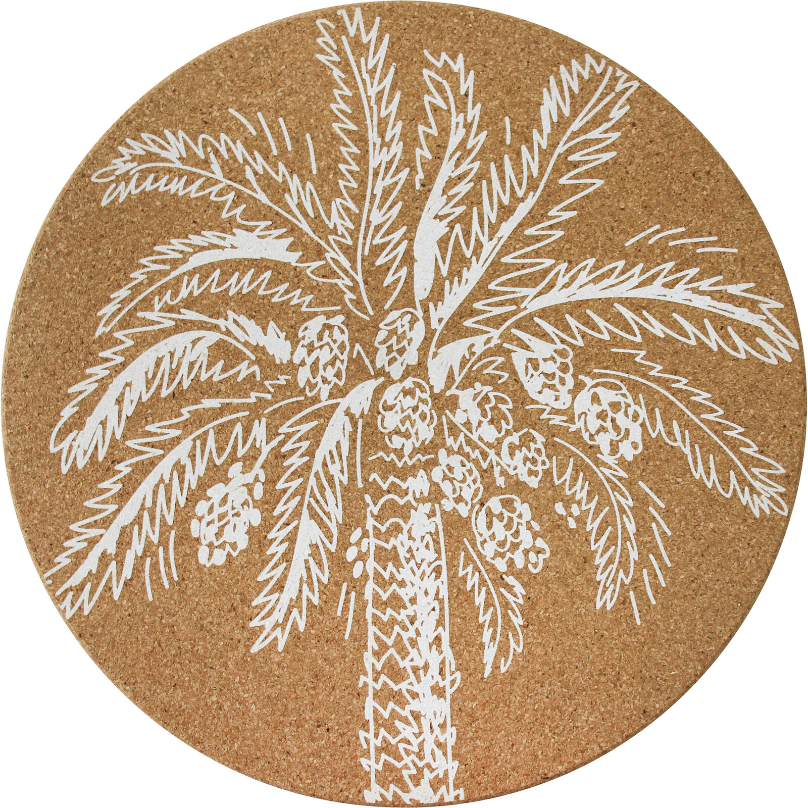 Cork Placemat Date Palm S/4