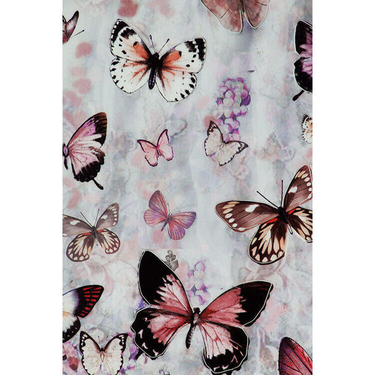 Metal Wall Art Butterfly Pinks