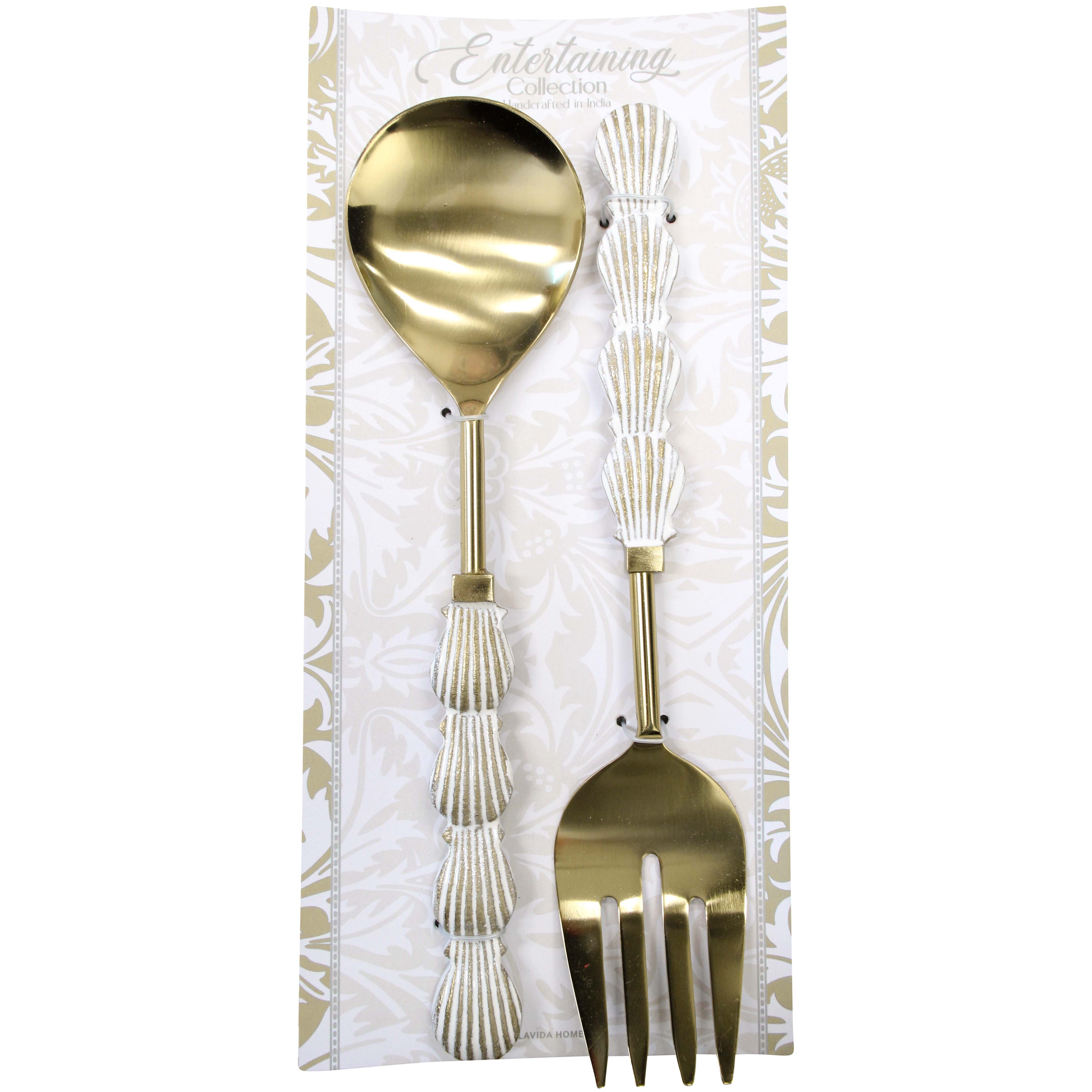 Salad Servers Shell Handle S/2