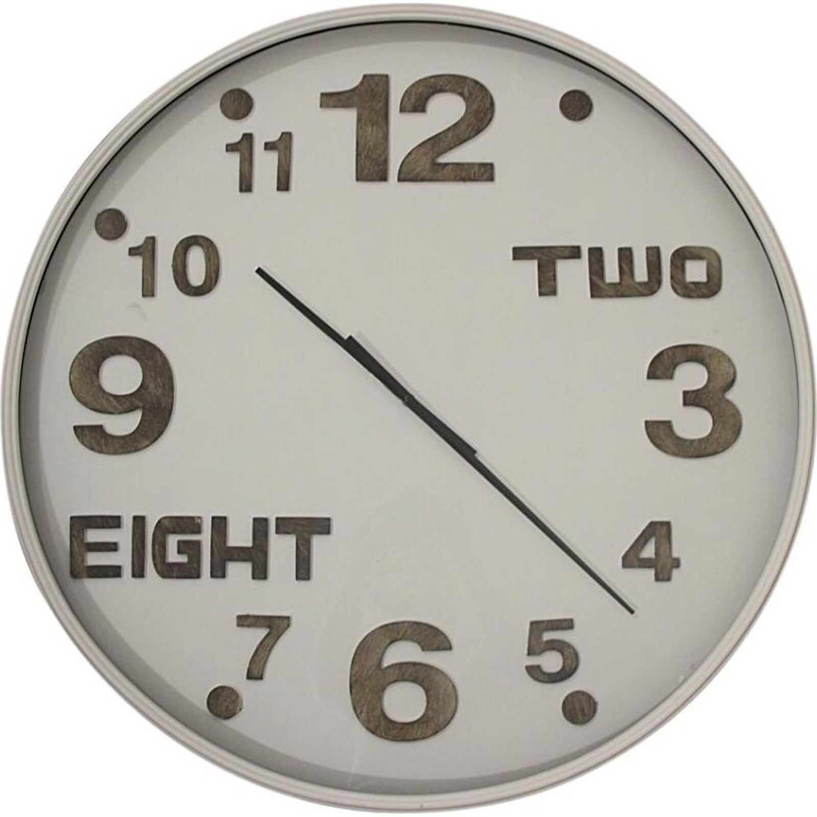 Clock Mixed White 80cm