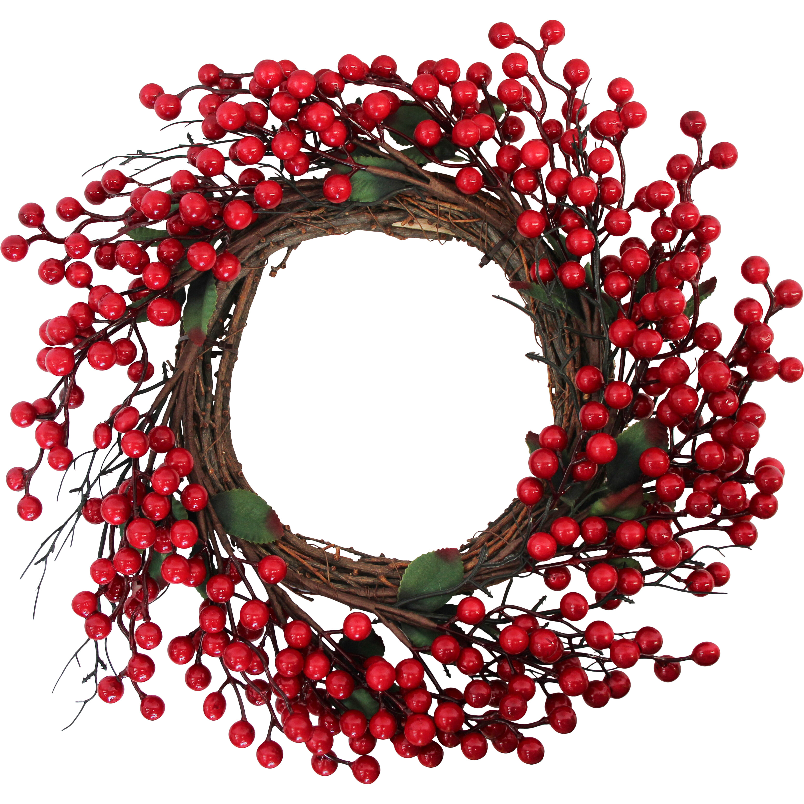 Wreath Red Berries Lrg