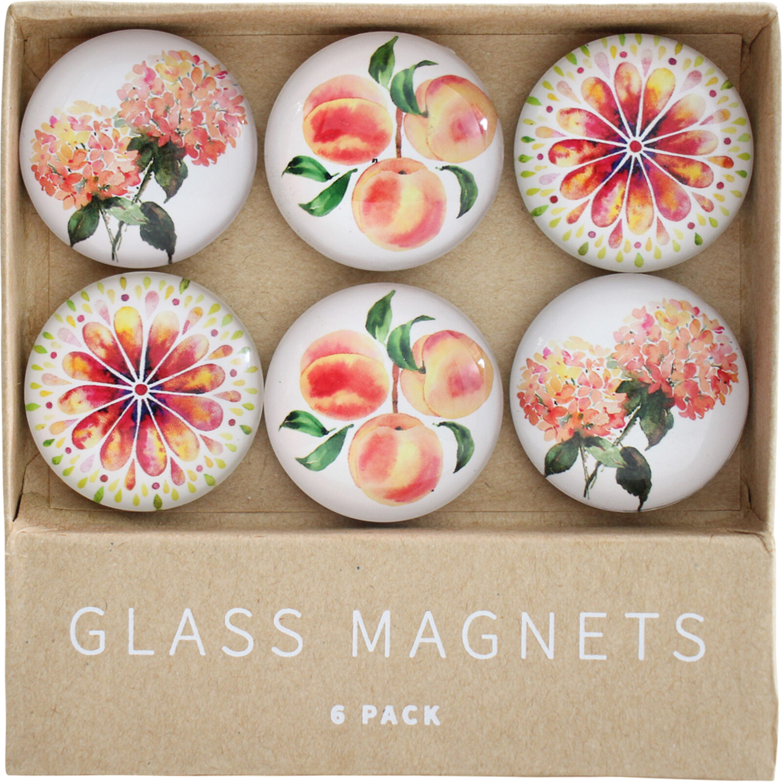 Glass Magnets Peach AffairS/6