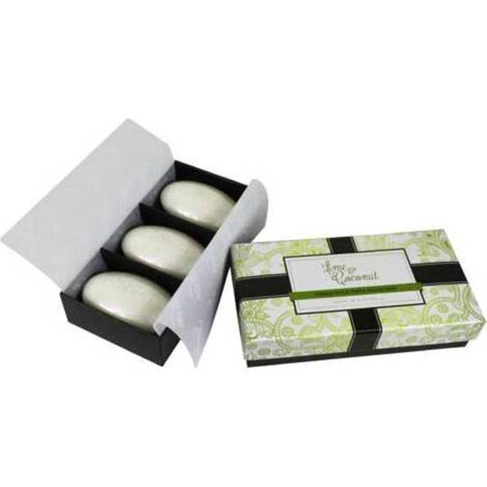 Lime and Coconut Boxed Soap S/3 
