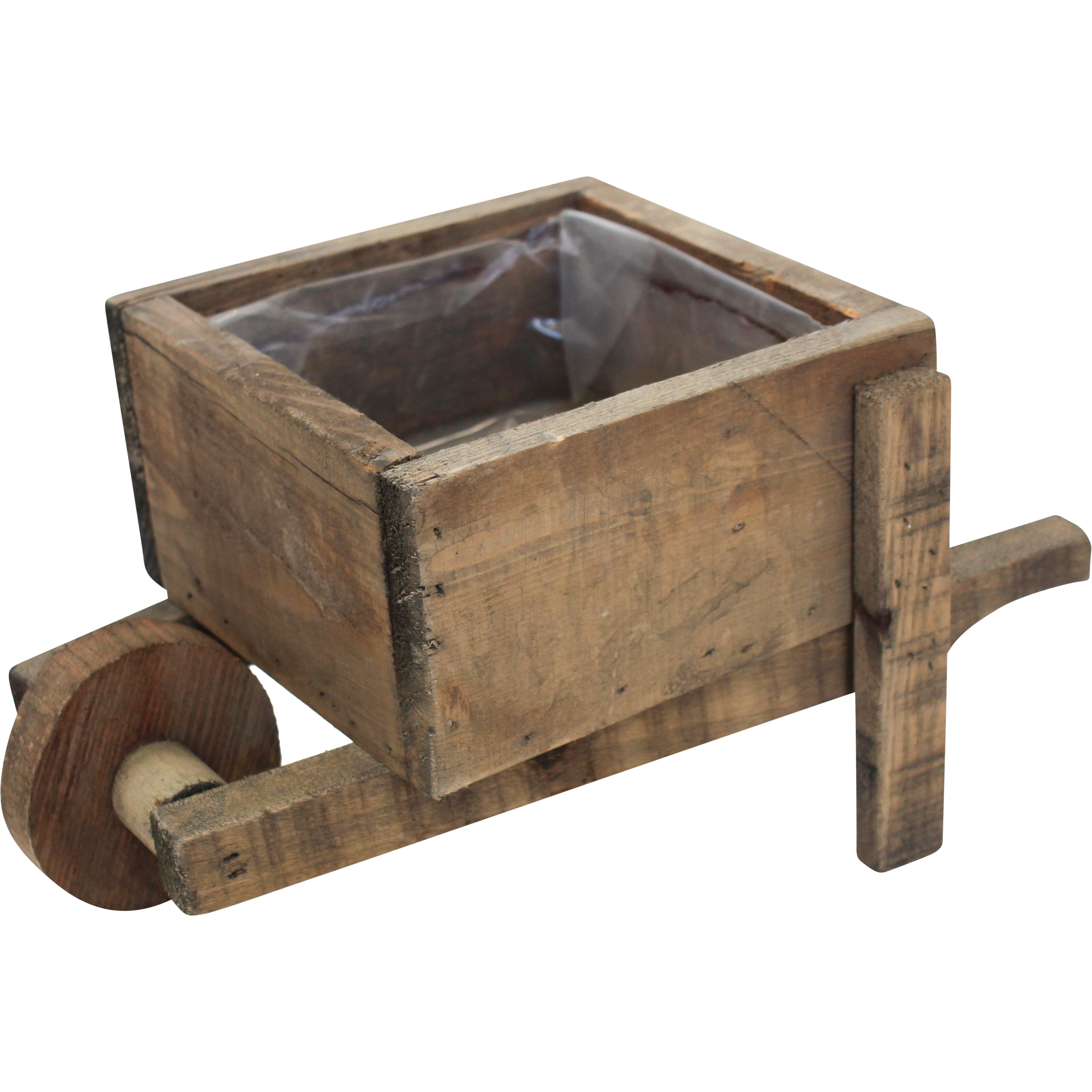 Rustic tall wheelbarrow