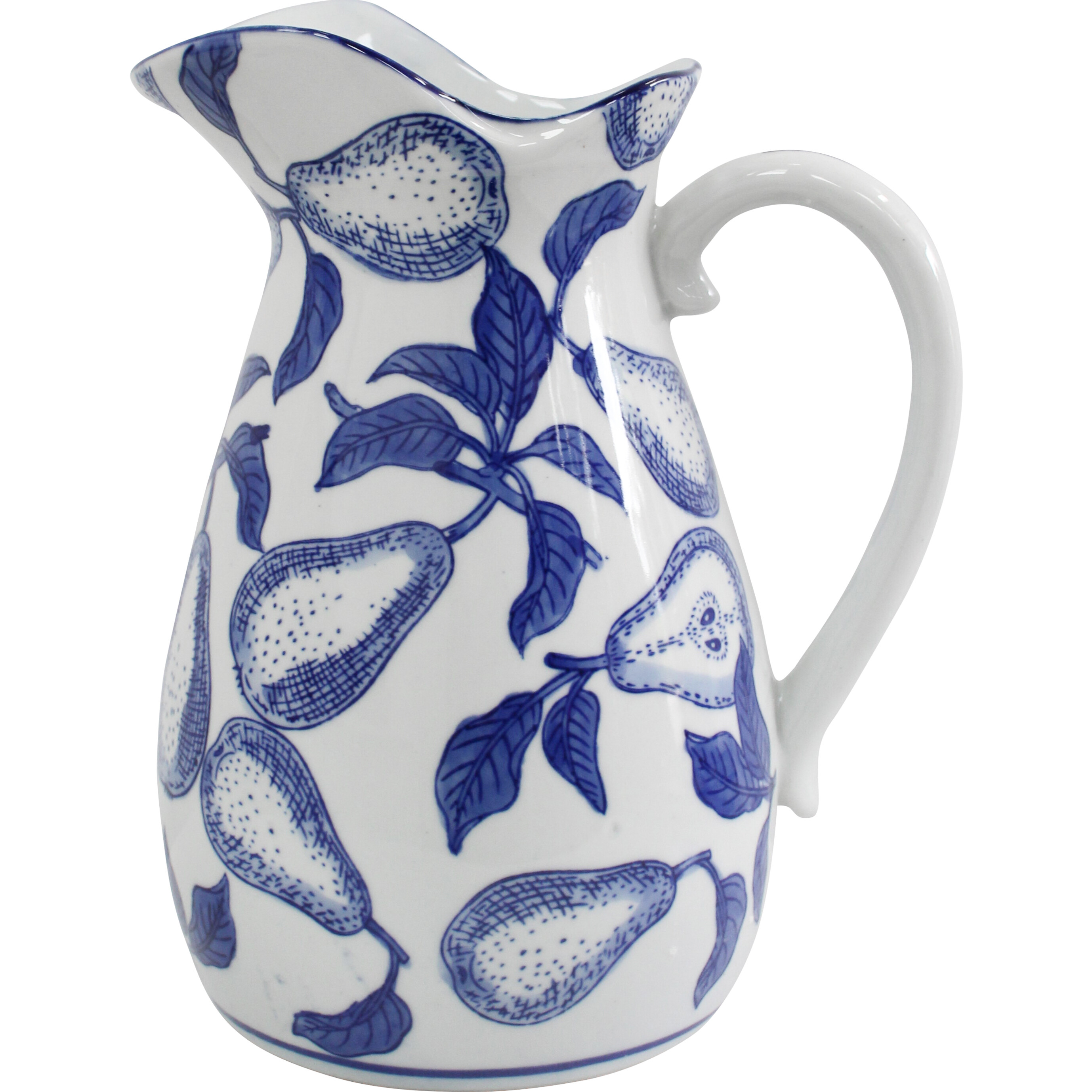 Jug Blue French Pear