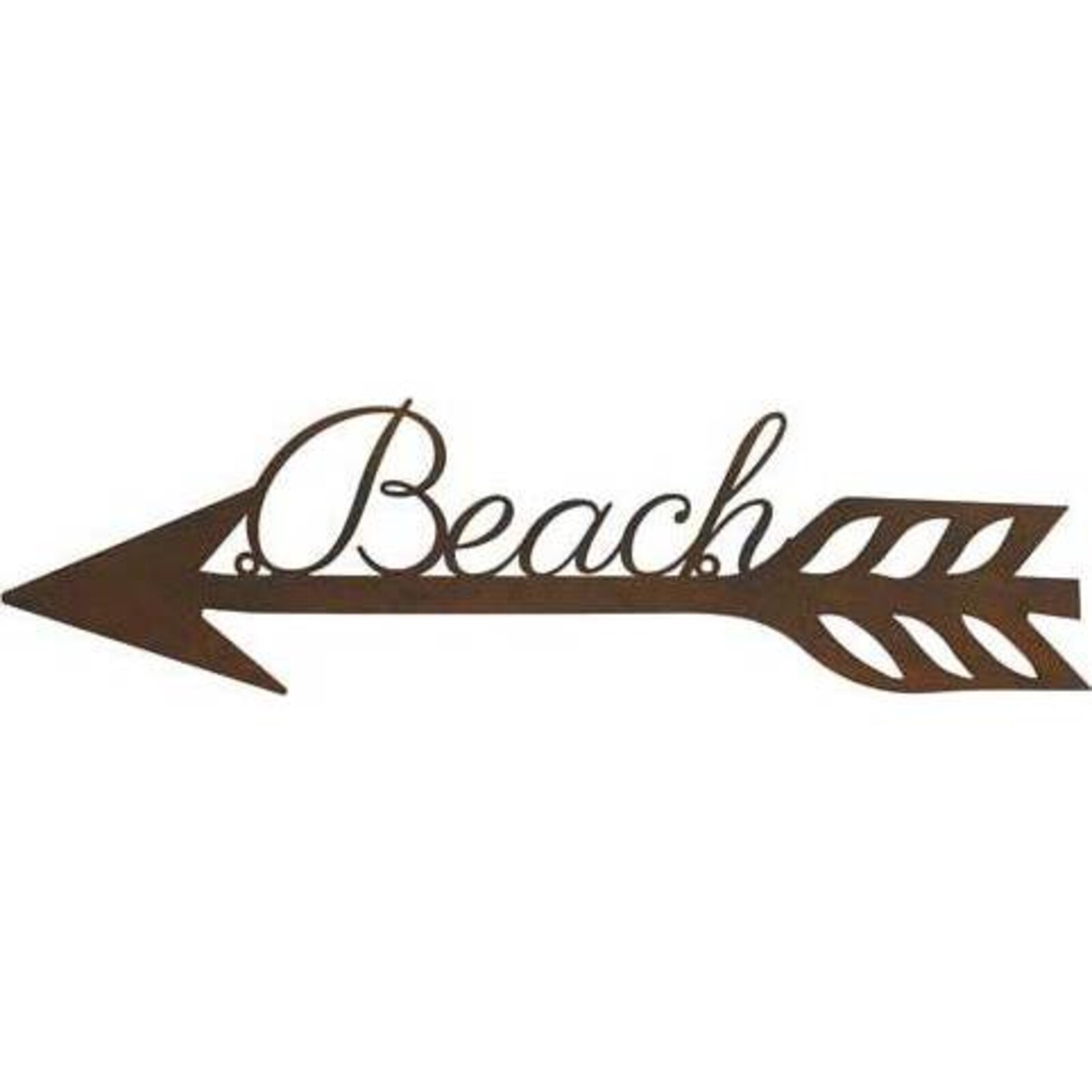 Sign Beach Arrow