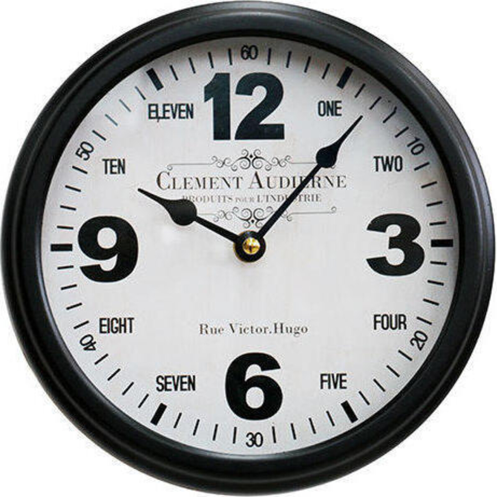 Clock Audierne Black