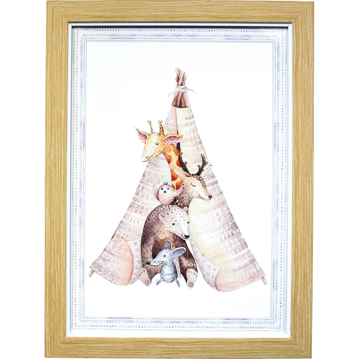 Framed Print Teepee Time