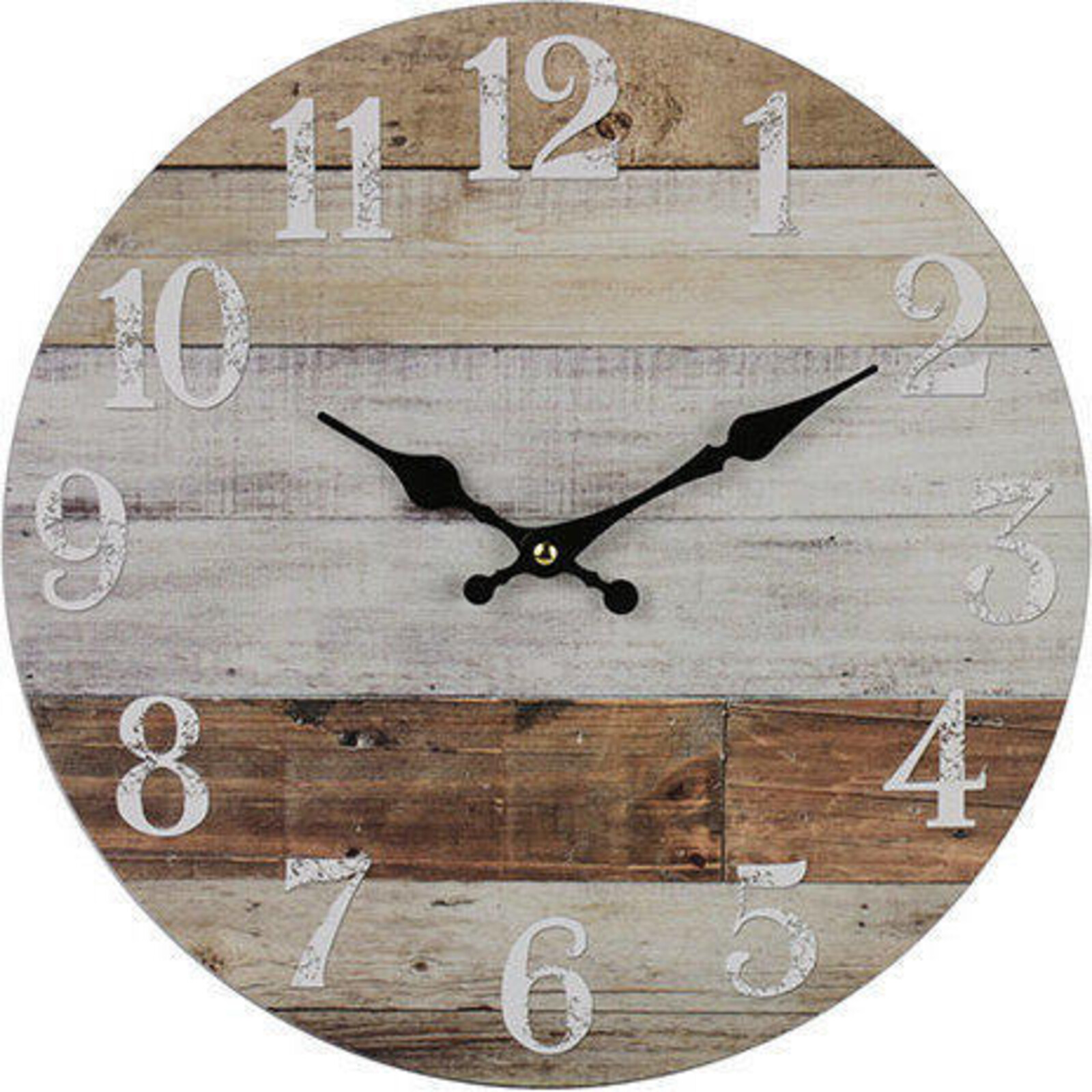 Clock Weathered Boards 34cm