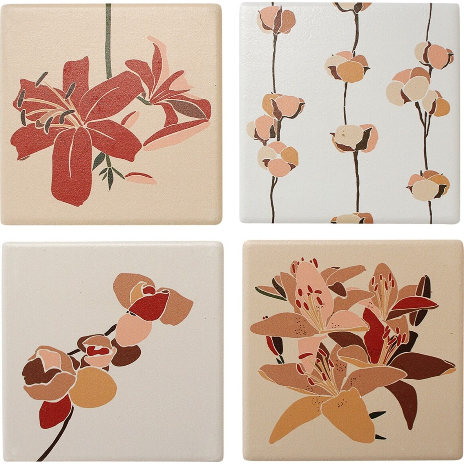 Coasters S/4 Boho Florals