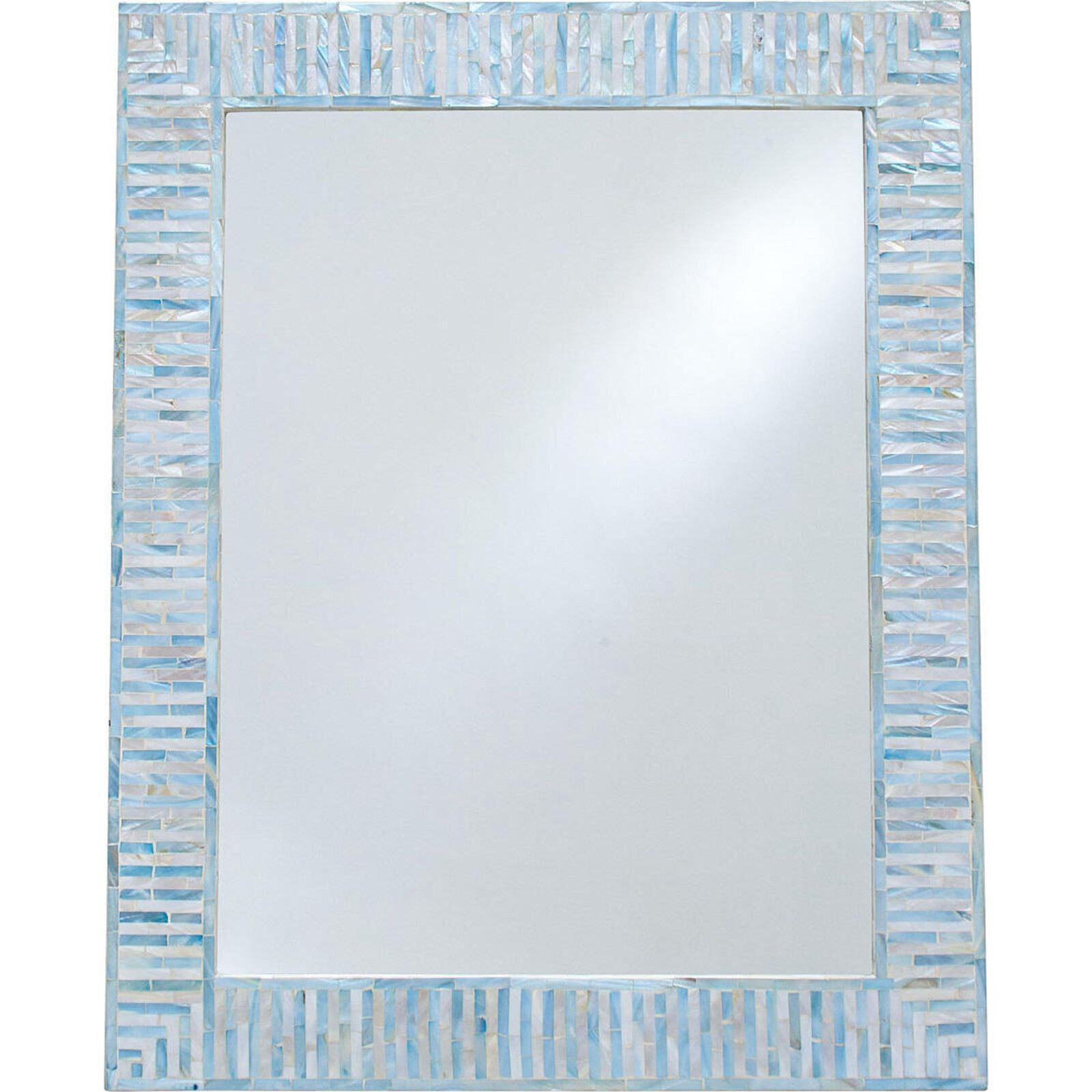 Mirror Mosaic Pale Blue Stripe