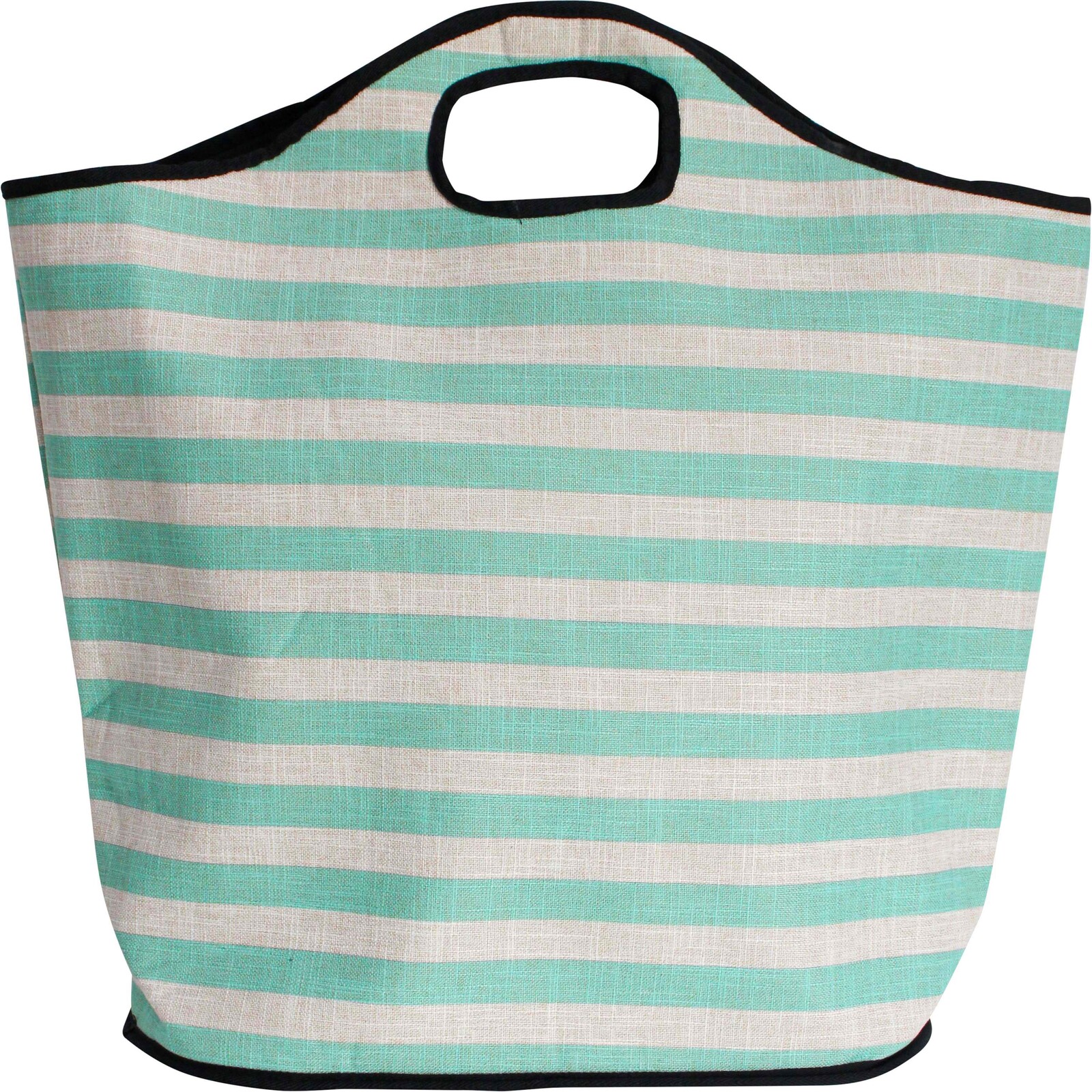Beach Bag Aqua Stripe