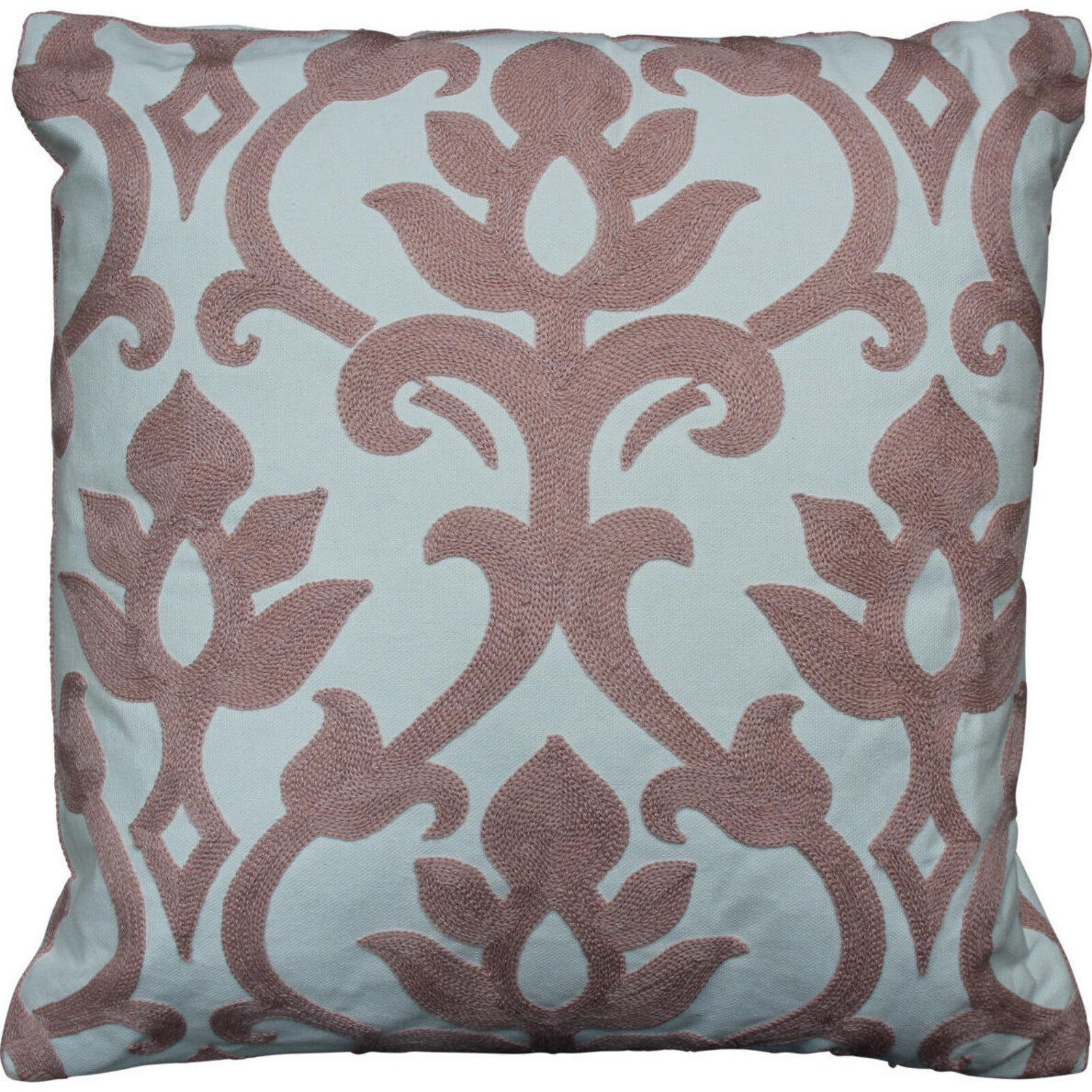 Cushion Fleur Pink Embroid