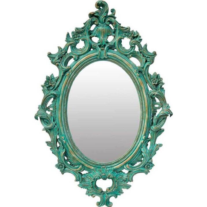 Mirror Rococo Teal