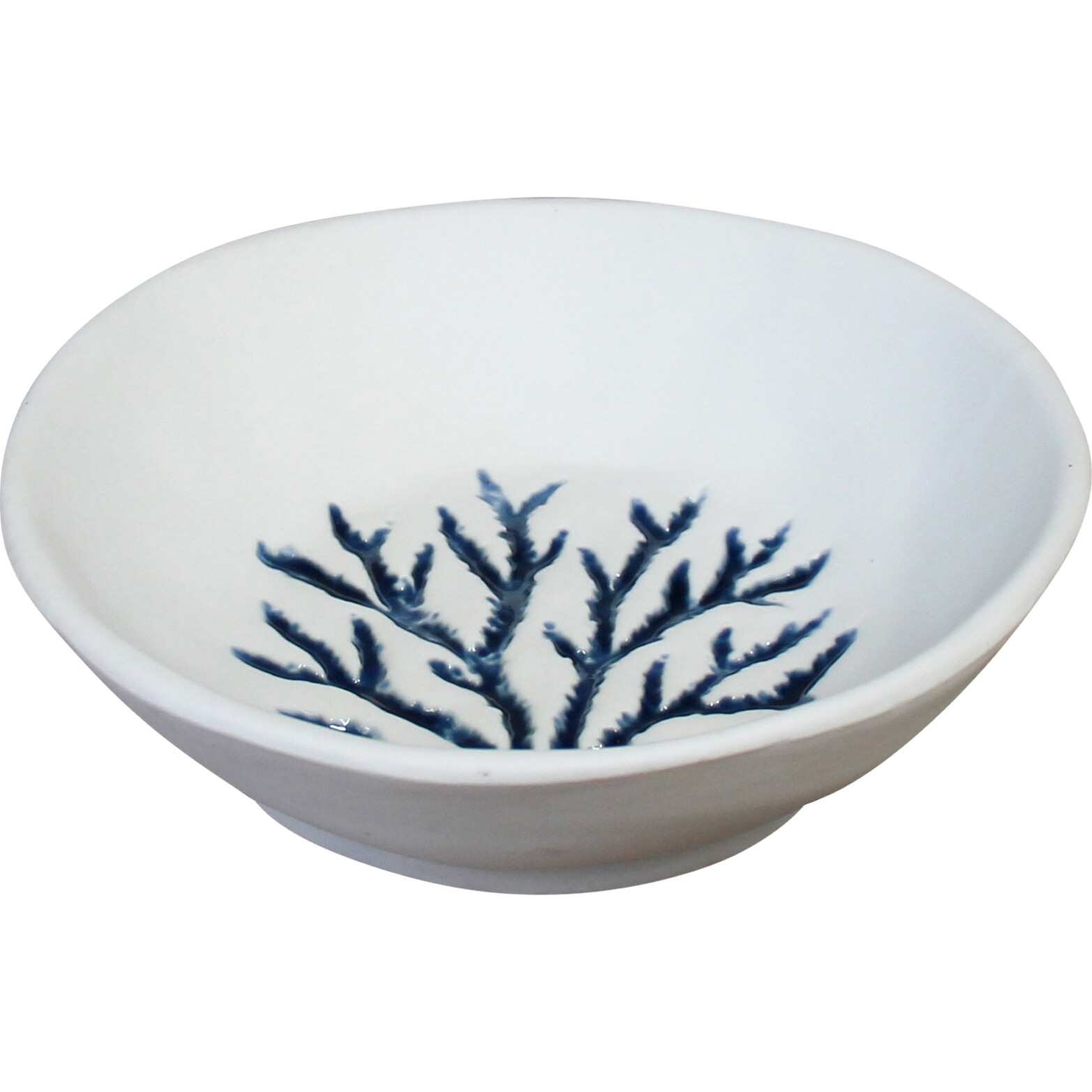 Bowl Sml Coral Branching Blue