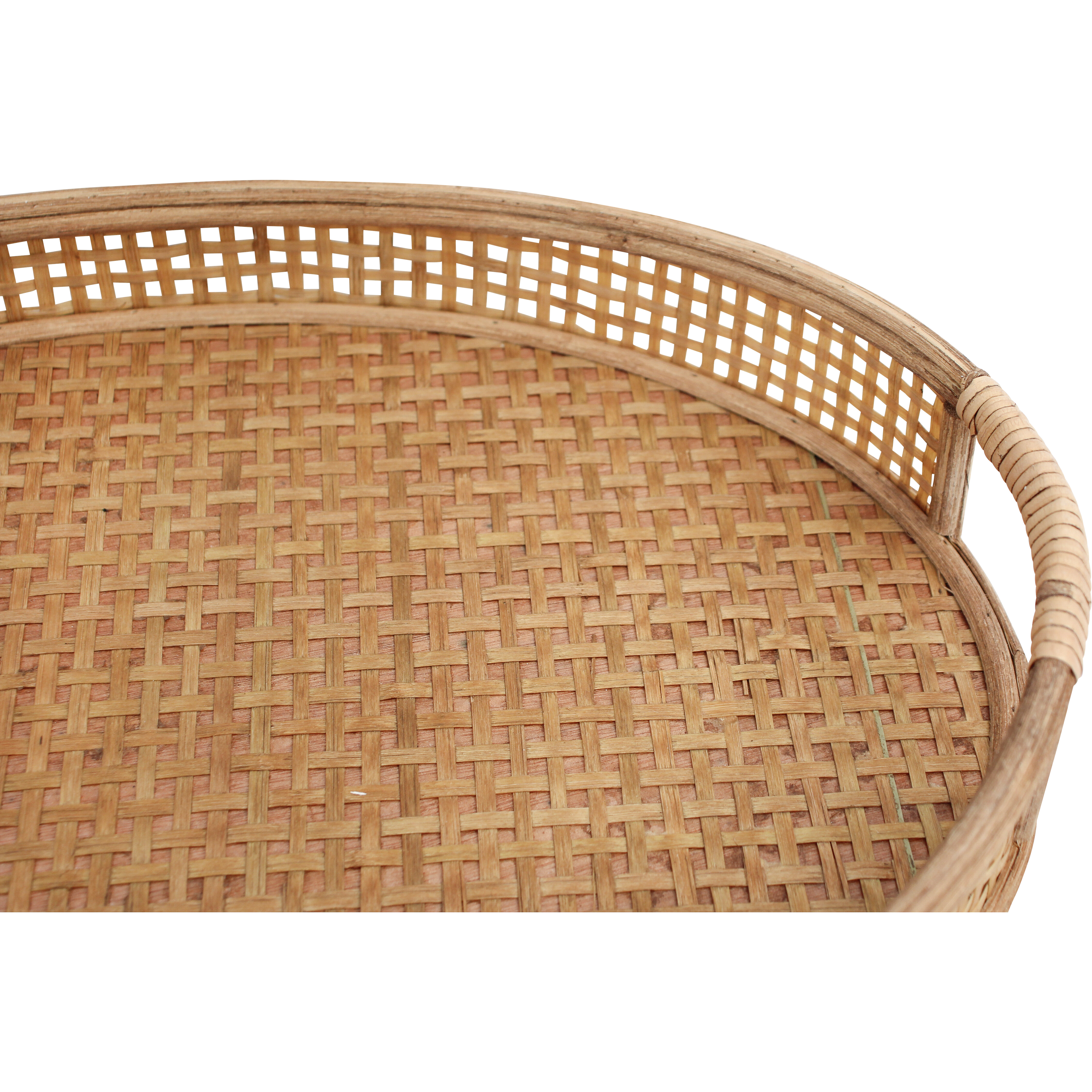 Tray Rattan Oval Natural