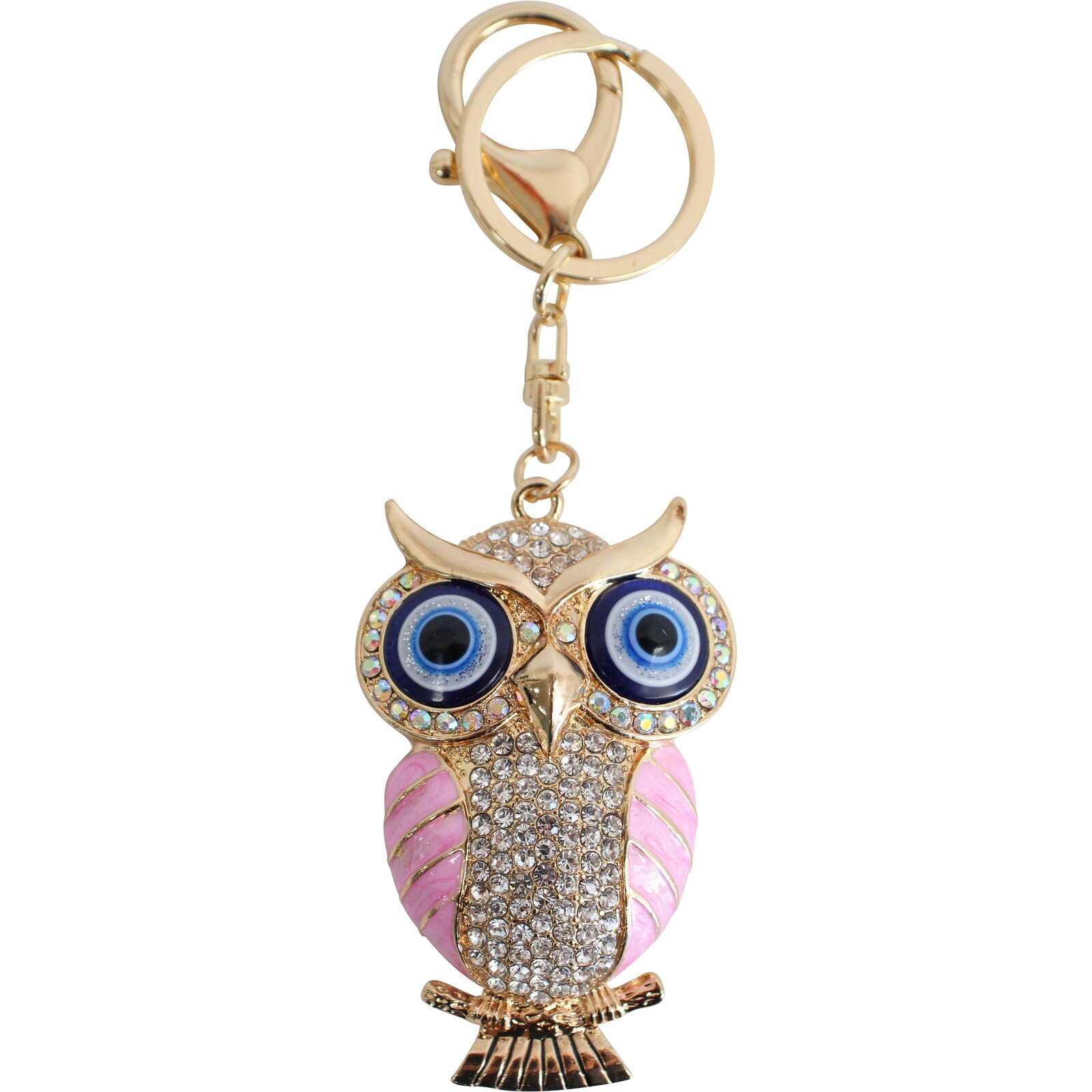 Keyring Owl Pink
