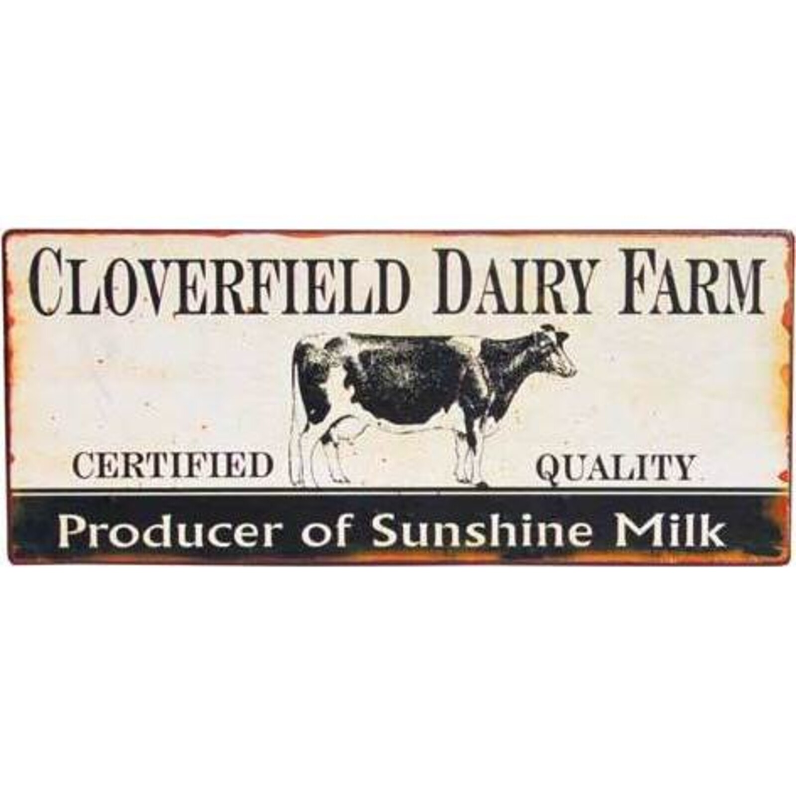 Tin Sign Cloverfield Dairy