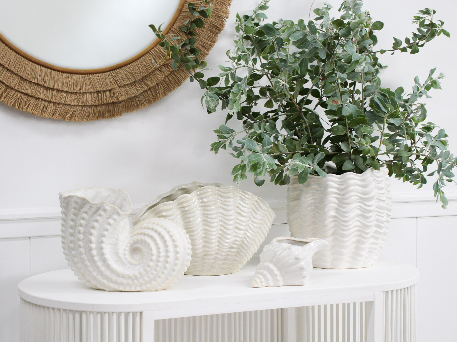 Shell Vase/Planter Hamptons