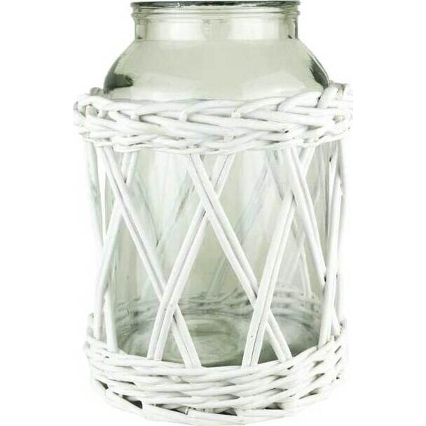 Glass Vessel Croix White