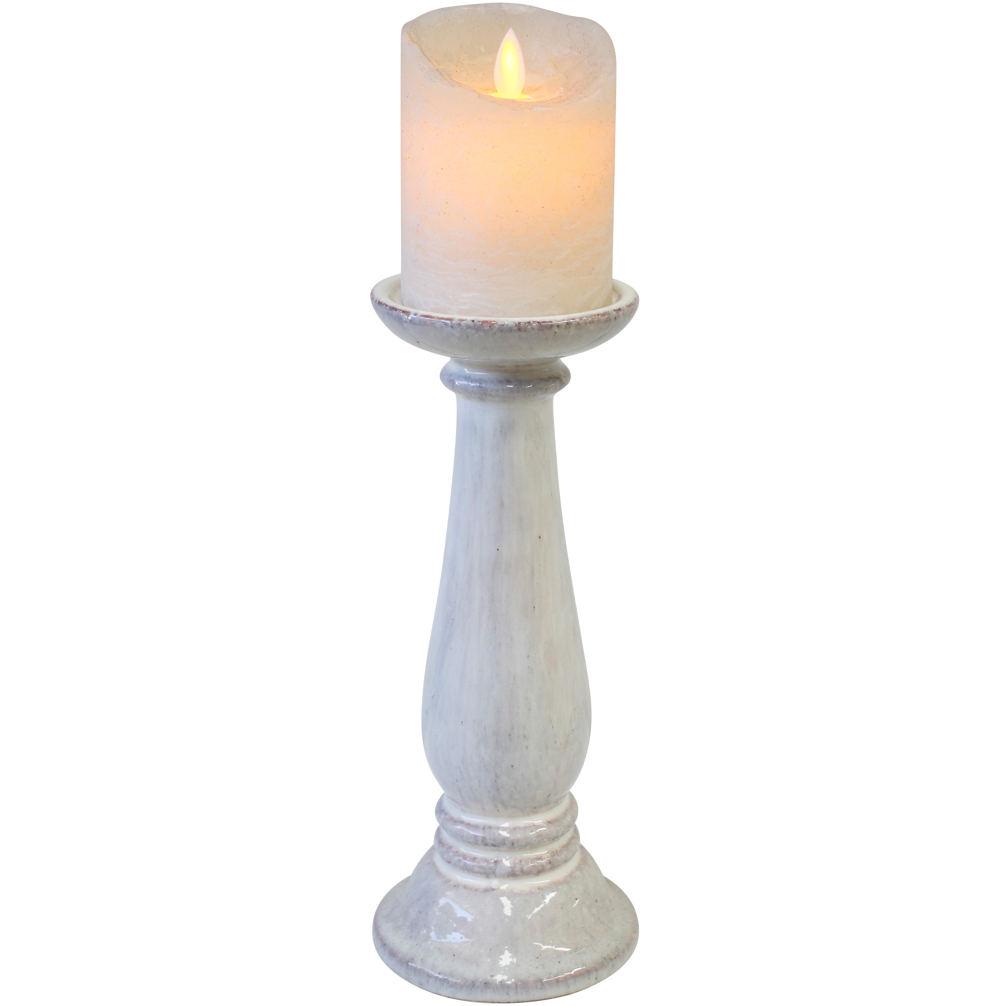 Candle Holder Ivory Med