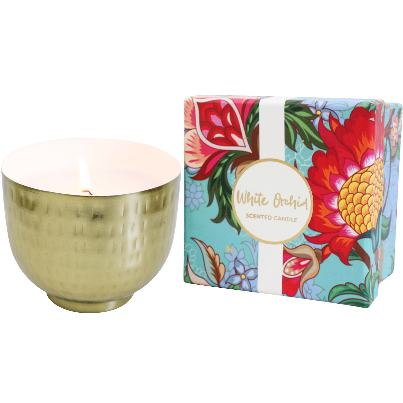 Candle White Orchid