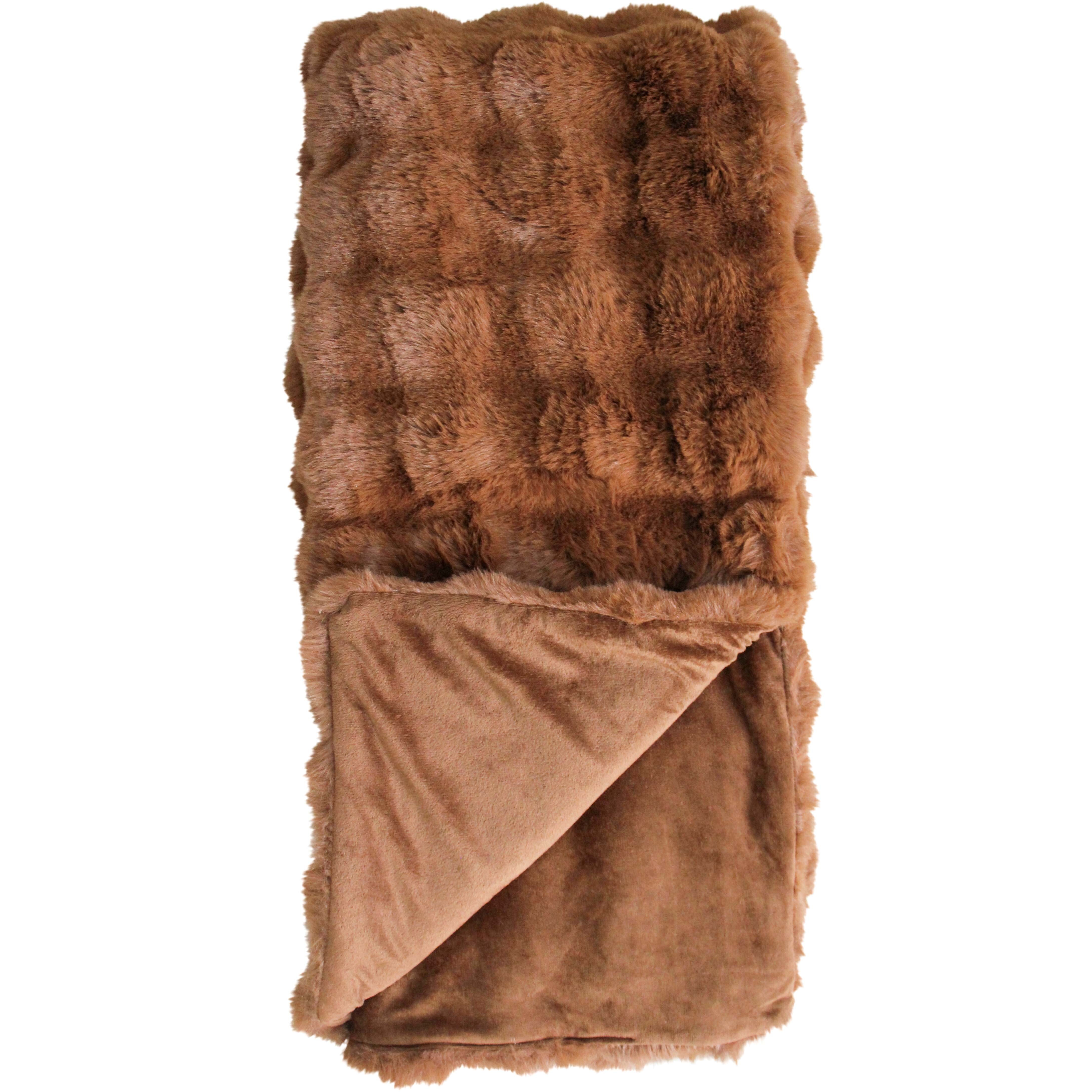 Throw Lux Faux Fur Coco