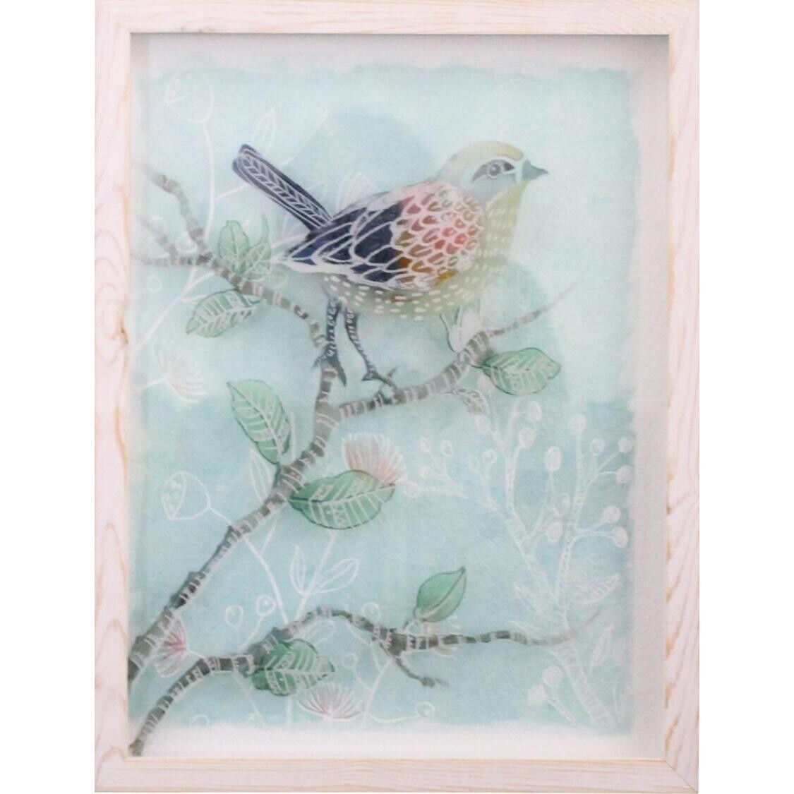 Framed Greenish Bird