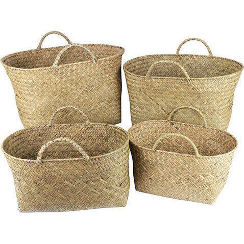 Woven Eve Basket Nat S/4