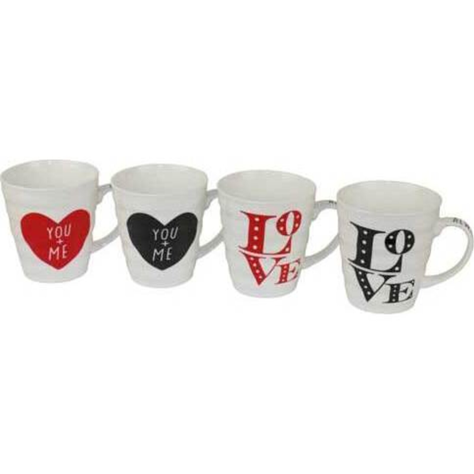 Coffee Mugs Love assorted 4