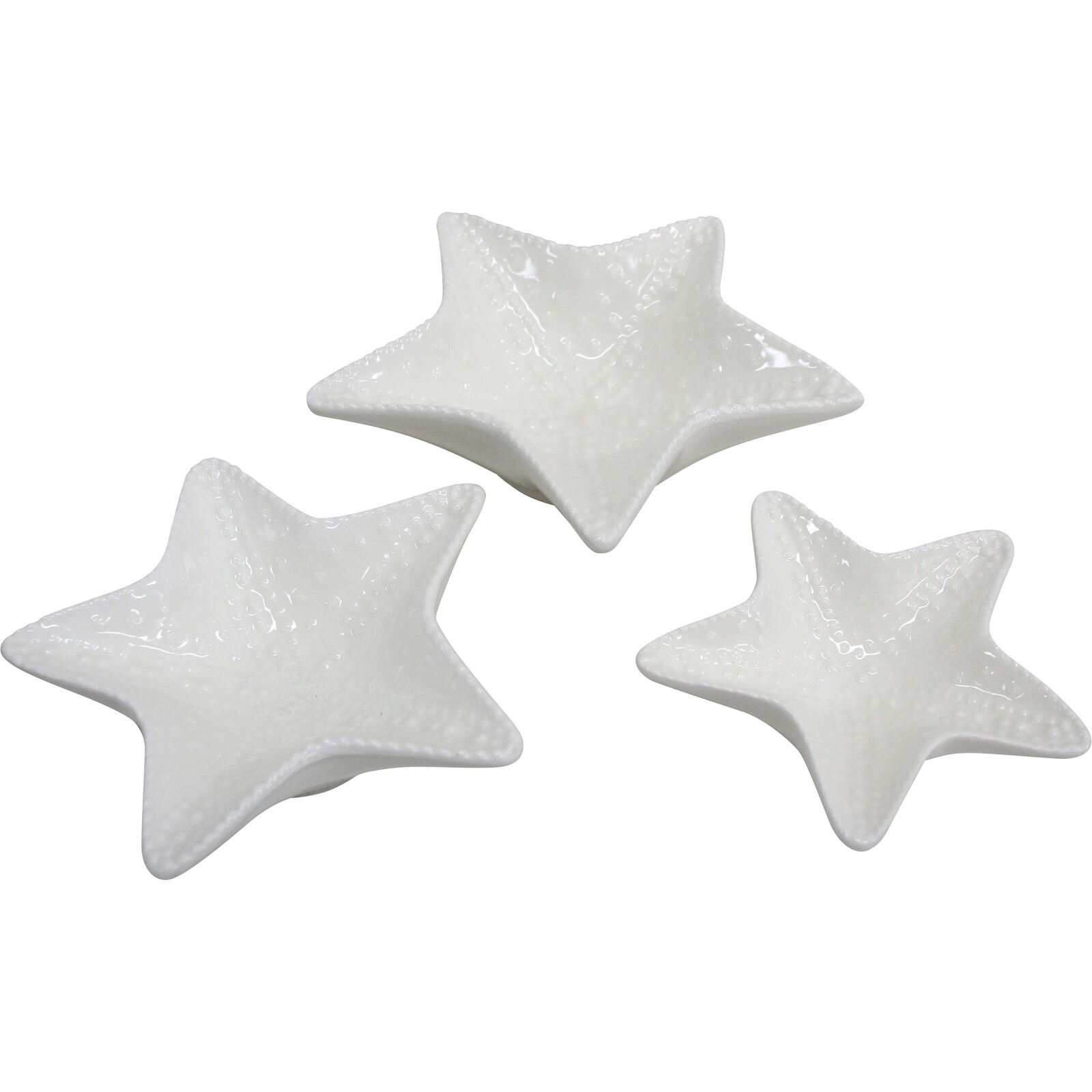 Starfish Plate S/3 White