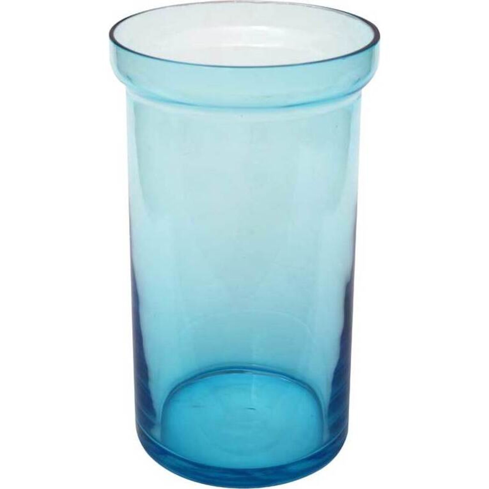 Glass Wine Cylinder Aqua