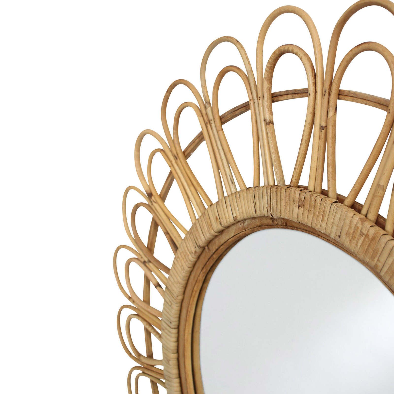 Mirror Batu Natural 75cm