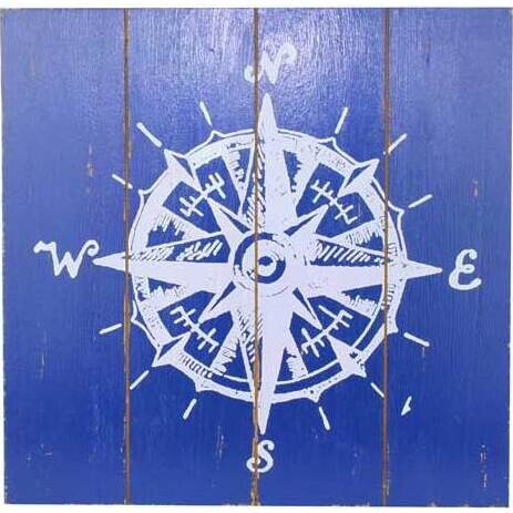 Wall Art Compass White