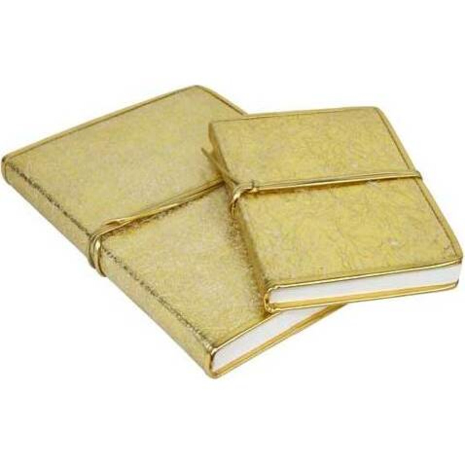 Leather Note Book Bound Light Gold
