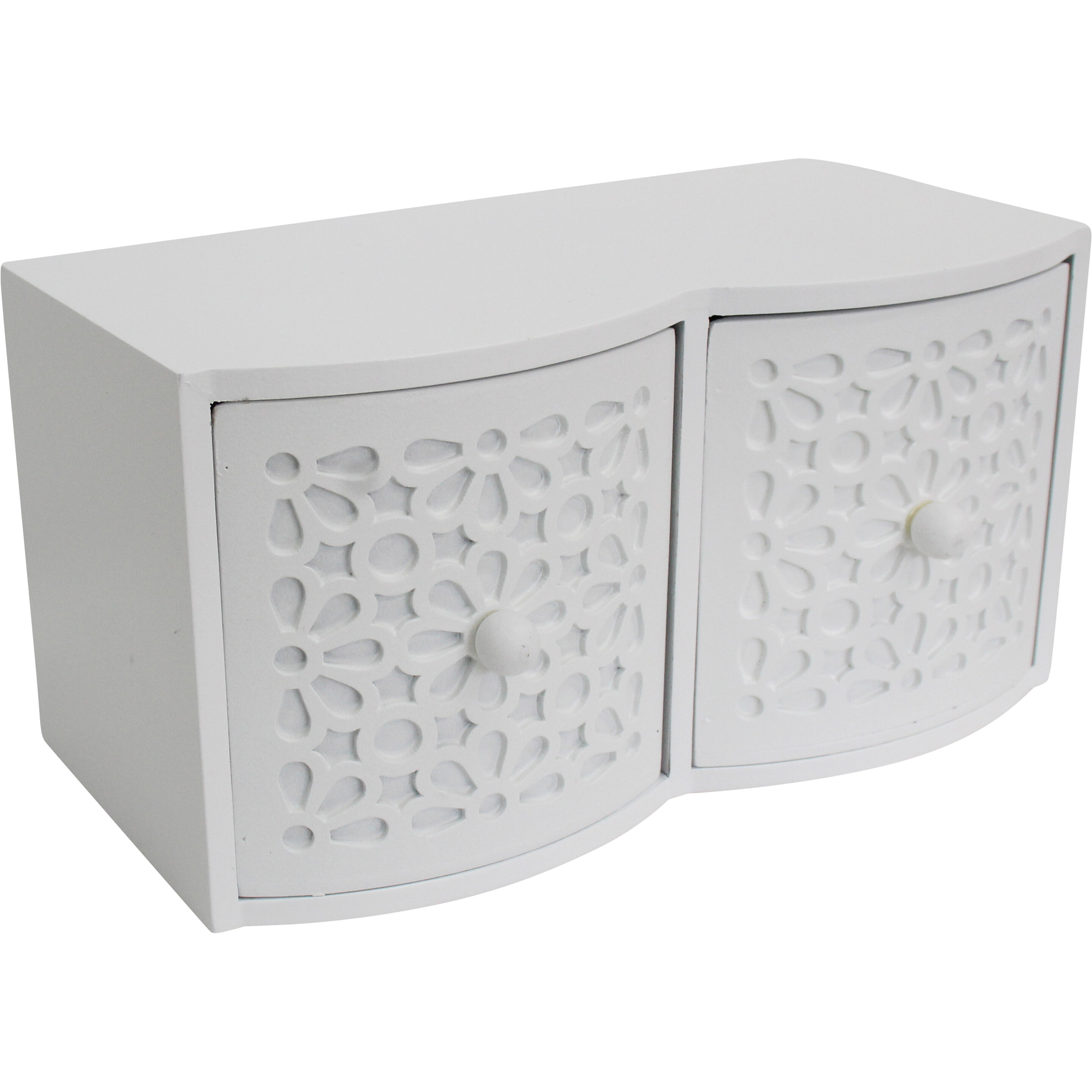 Drawers Ornate 2 White