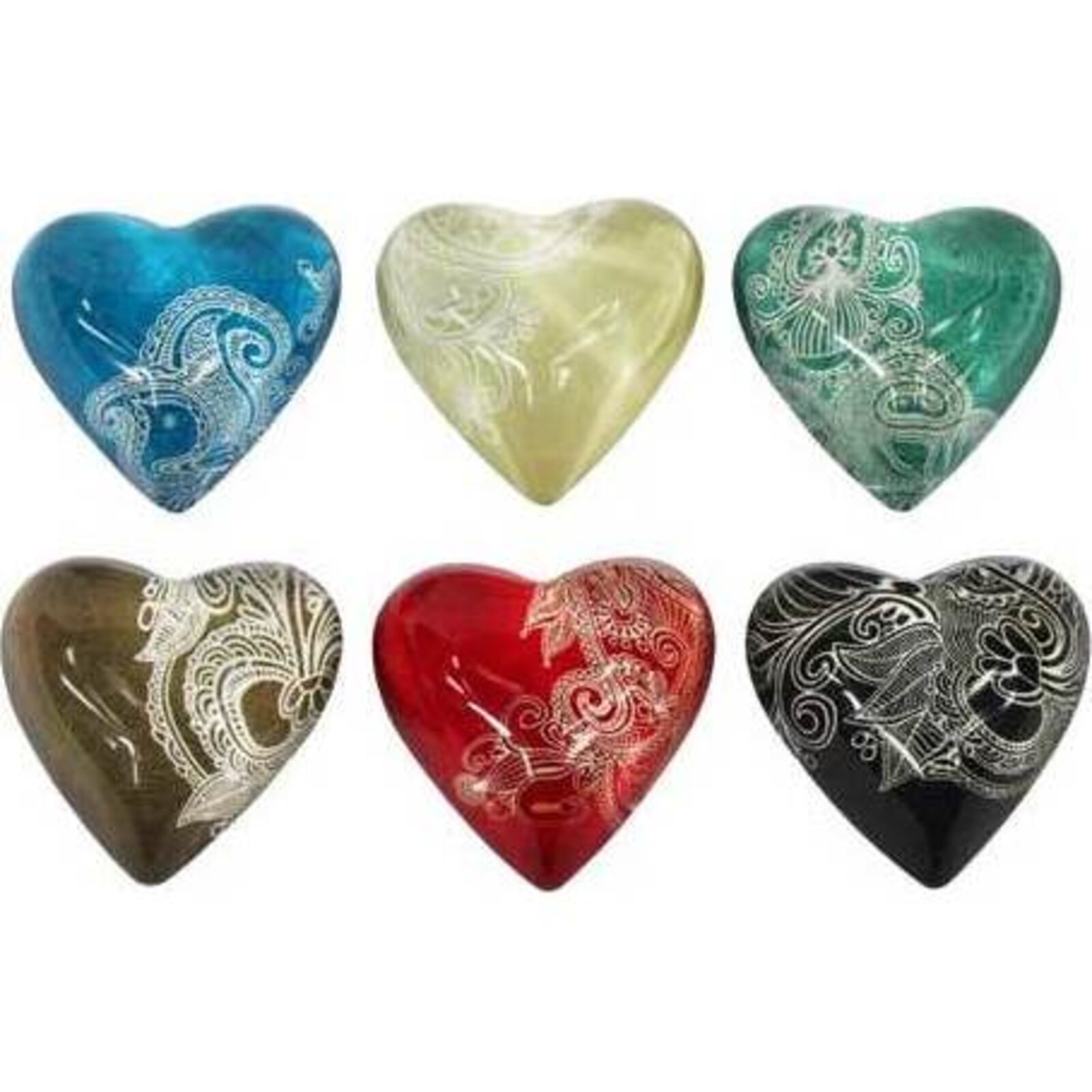 Magnets Heart Lace set 6