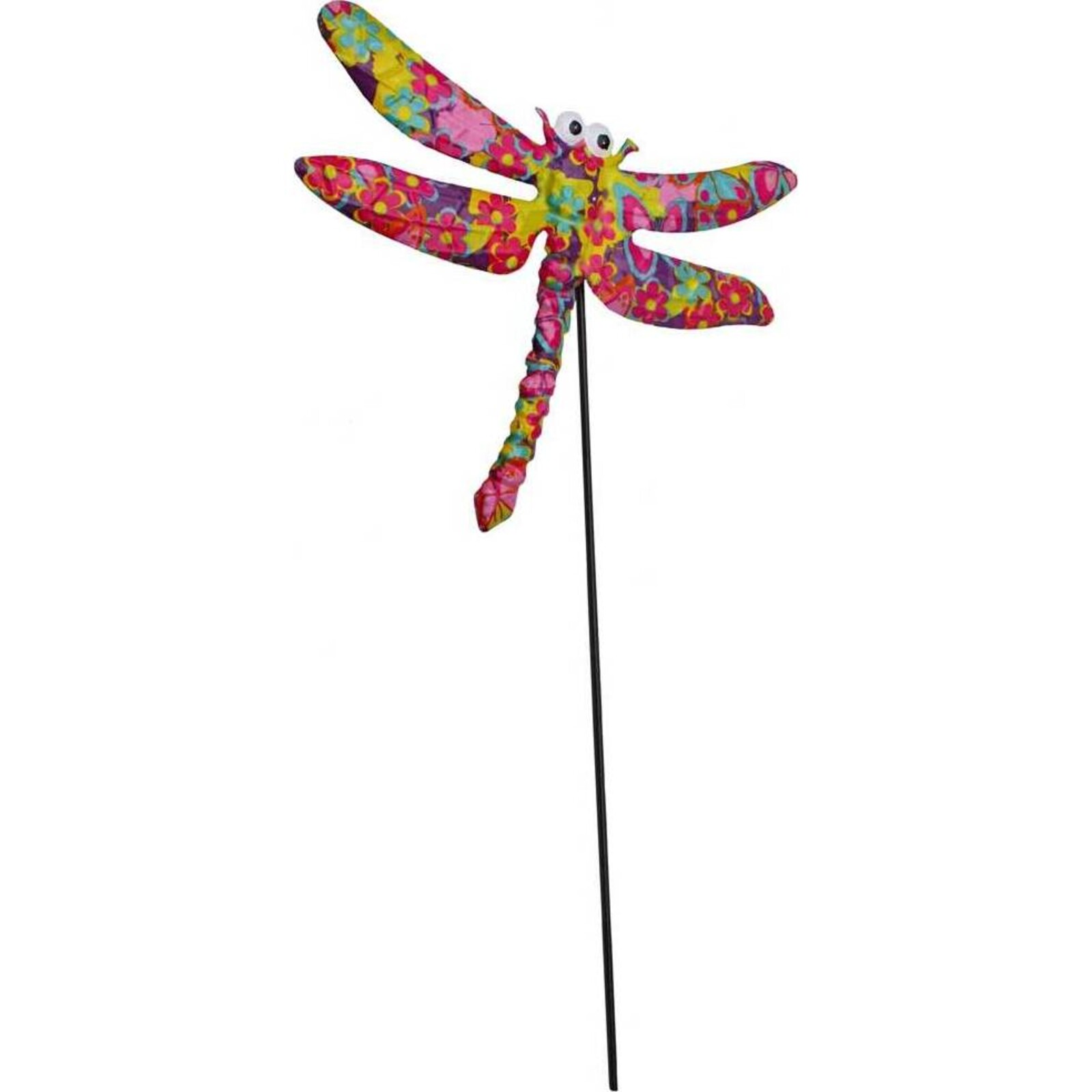 Garden Stake Dragonfly Flower